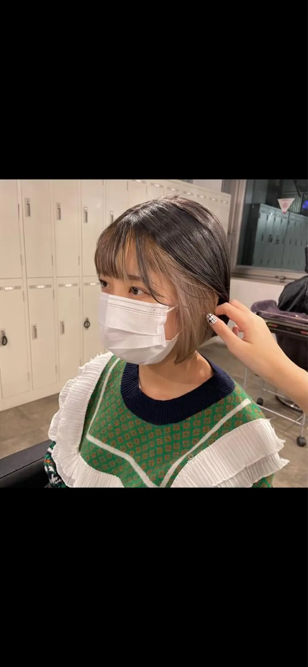 ショート カラー パーマ ヘアアレンジ メンズ キッズ ネイル マツエク・マツパ アイブロウ 透明感カラー・レイヤ ー🎀amika🎀のヘアスタイル