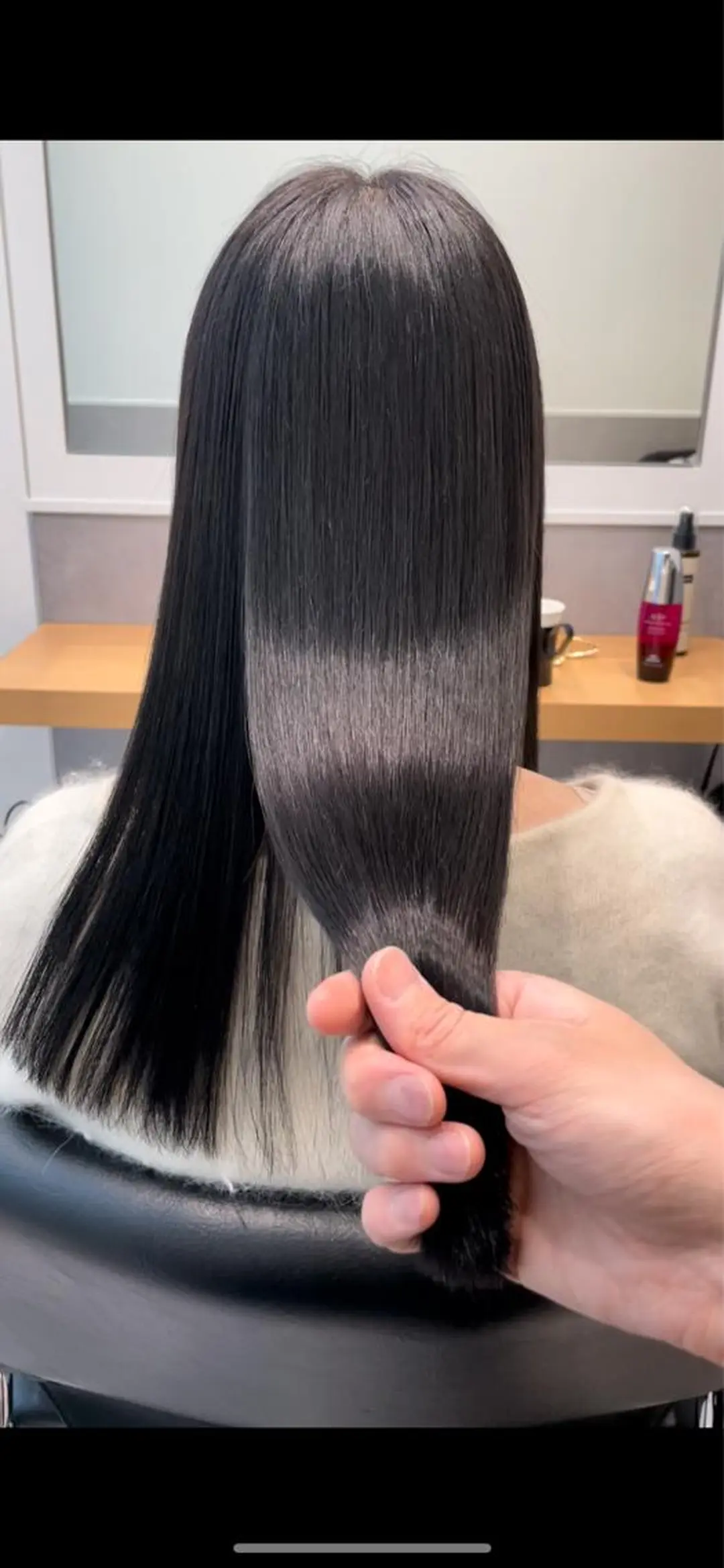 セミロング カラー 透明感カラー エドルカラー トリートメント 髪質改善ヘアケア 艶髪特化/上田のヘアスタイル