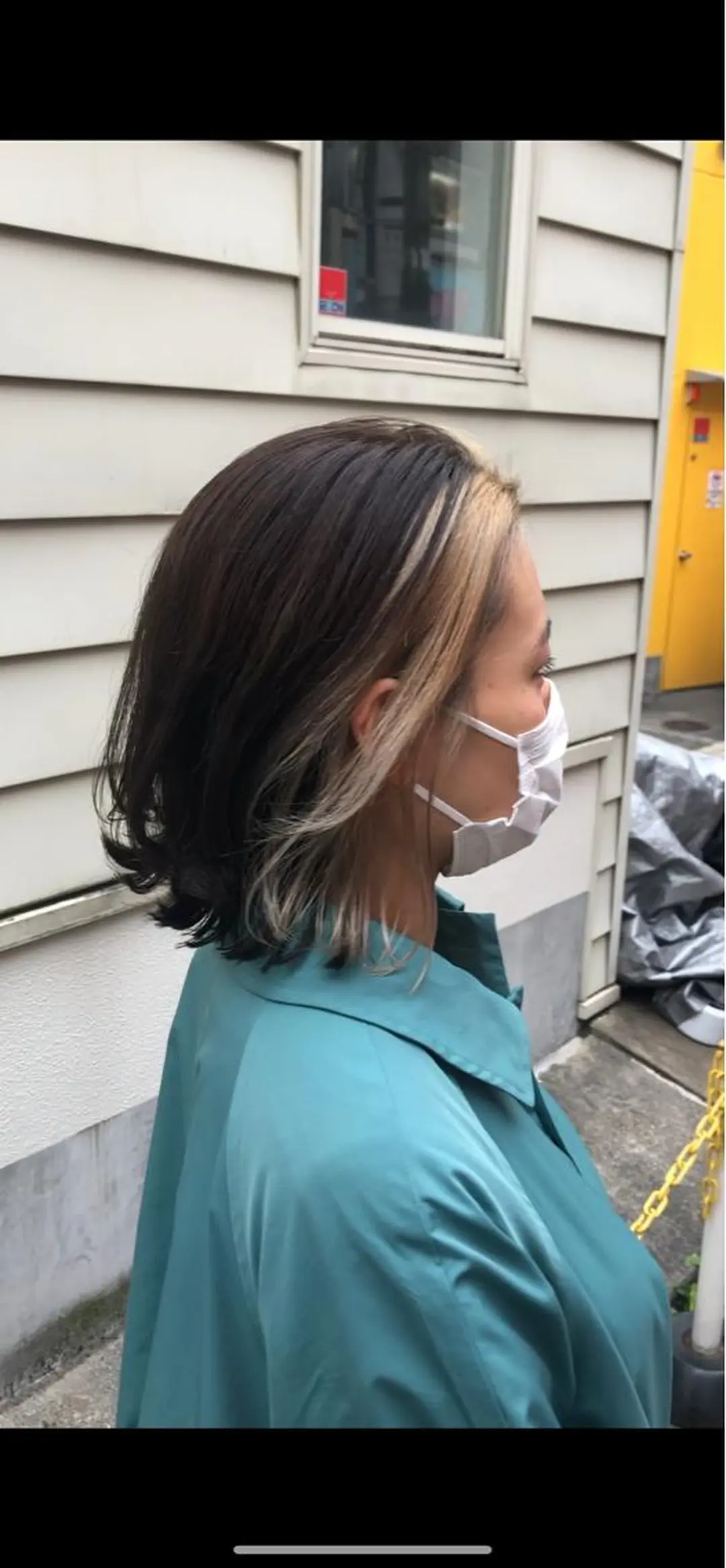 ショート カラー ミストバング ベージュカラー イヤリングカラー  フェイスフレーミング オリーブカラー カット ヘアカラー トリートメント 🌈美髪✂︎艶色🎨 頭皮改善🍀TAKUのヘアスタイル