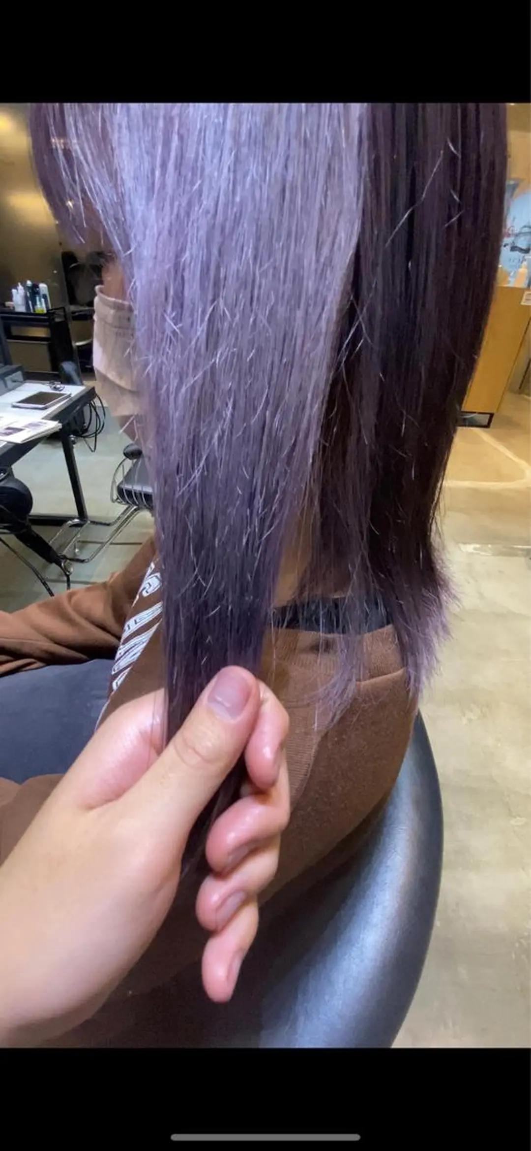 セミロング カラー 似合わせレイヤー・ボ ブ タナカ レイヤのヘアスタイル