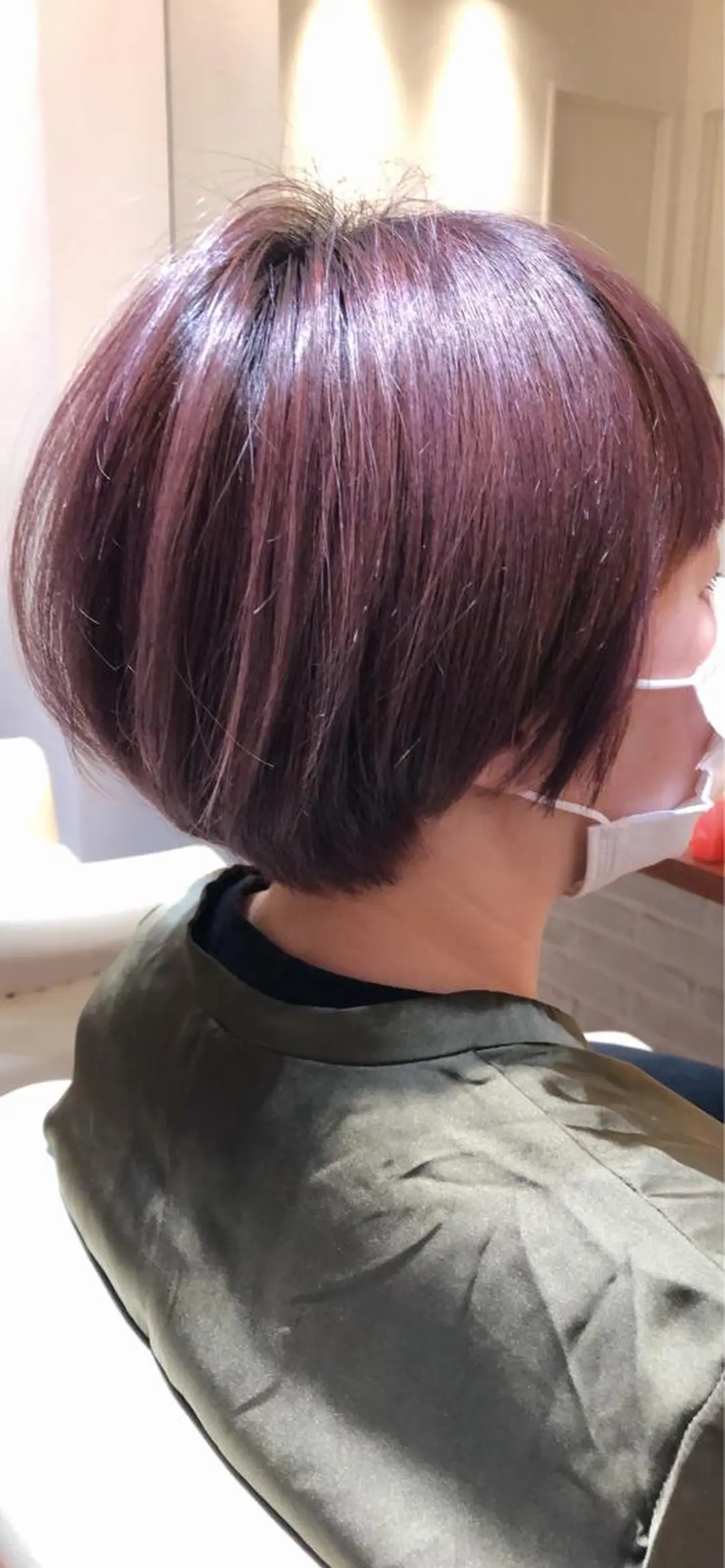 ショート カラー グレージュ ピンクカラー CoCooN satoshiのヘアスタイル
