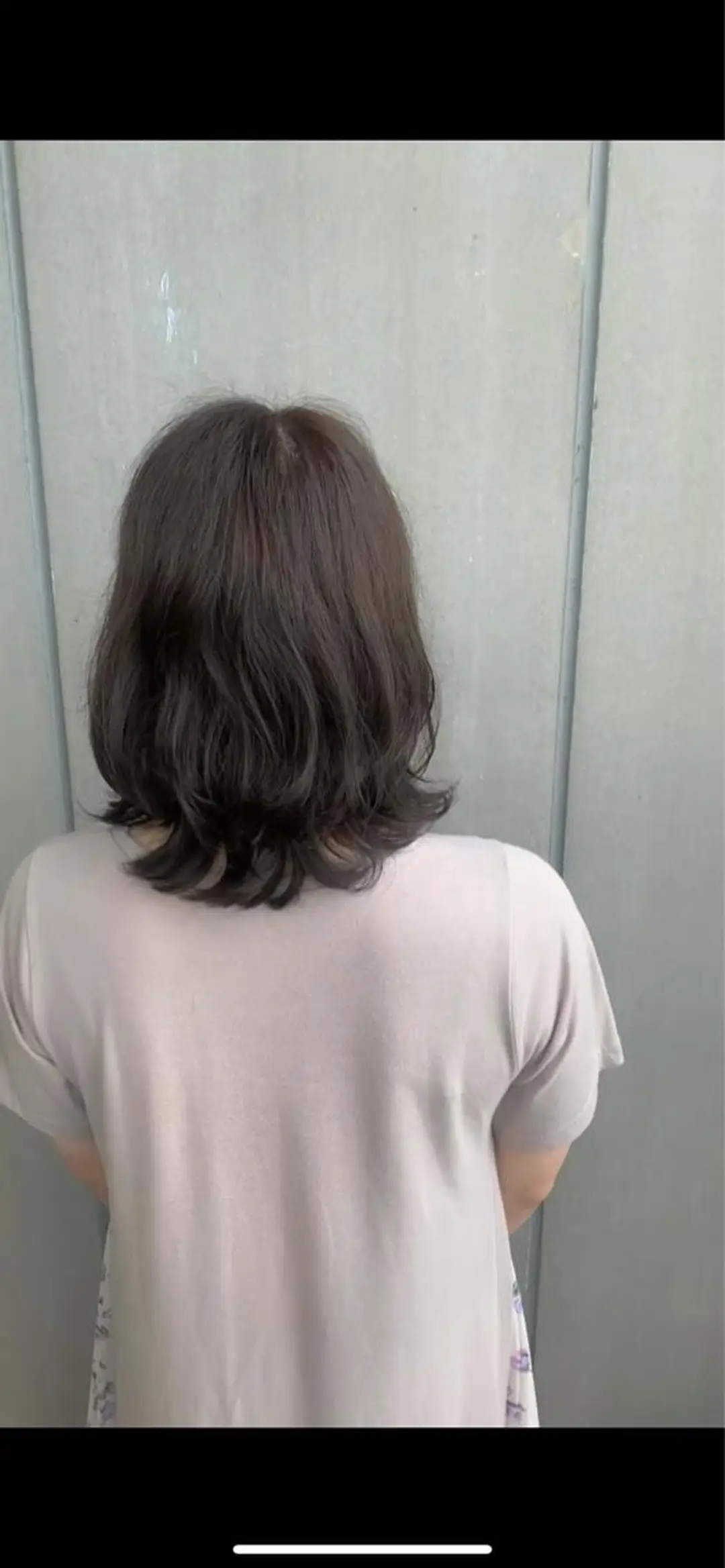 ミディアム カラー Agu peachのヘアスタイル