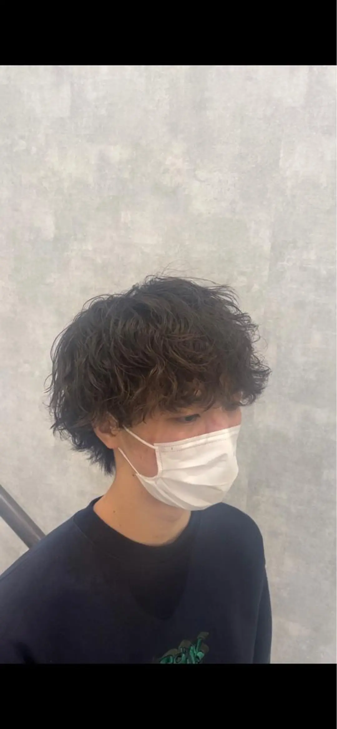 パーマ メンズ メンズパーマ 港南台短髪特化 フェザーパーマのヘアスタイル