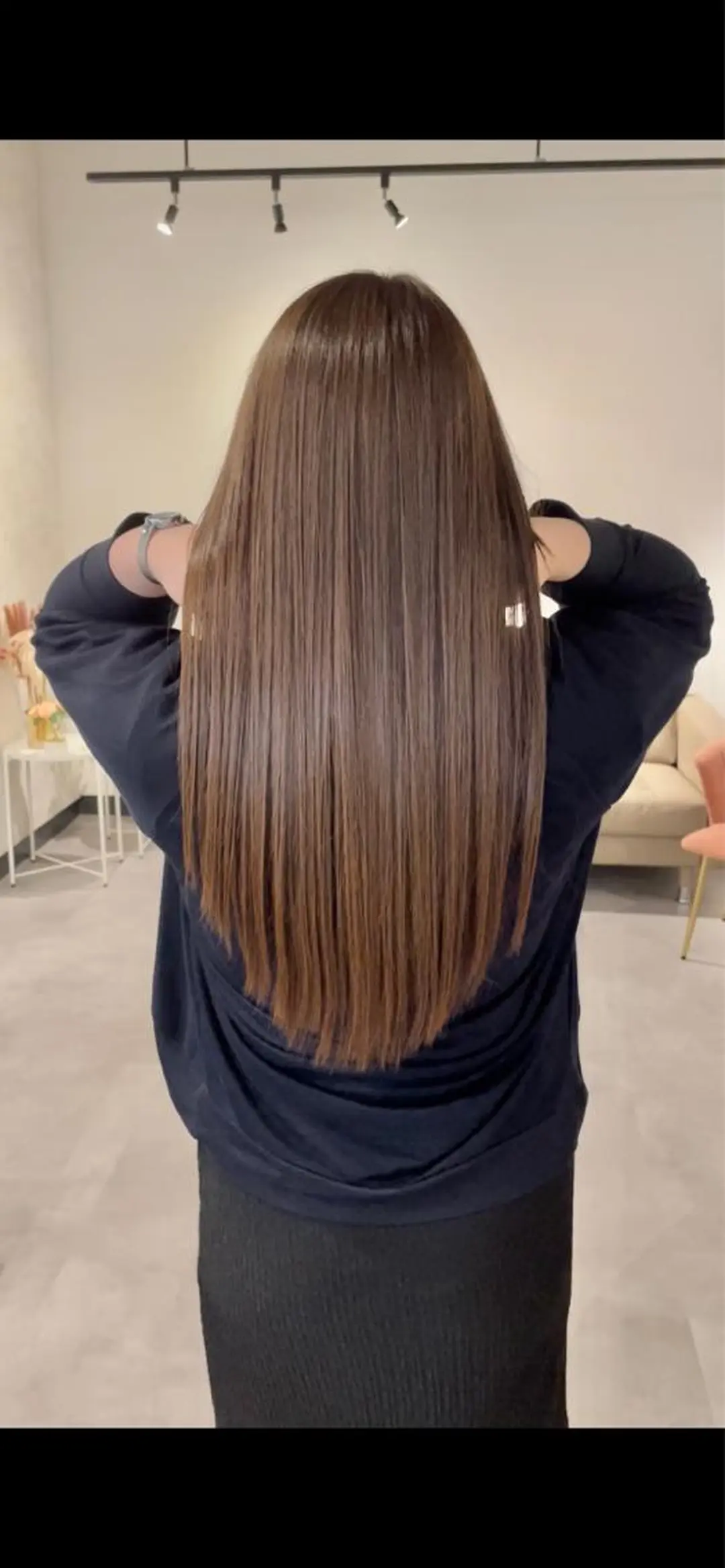 ロング カット トリートメント 👑髪質改善カラー 中垣斗希のヘアスタイル