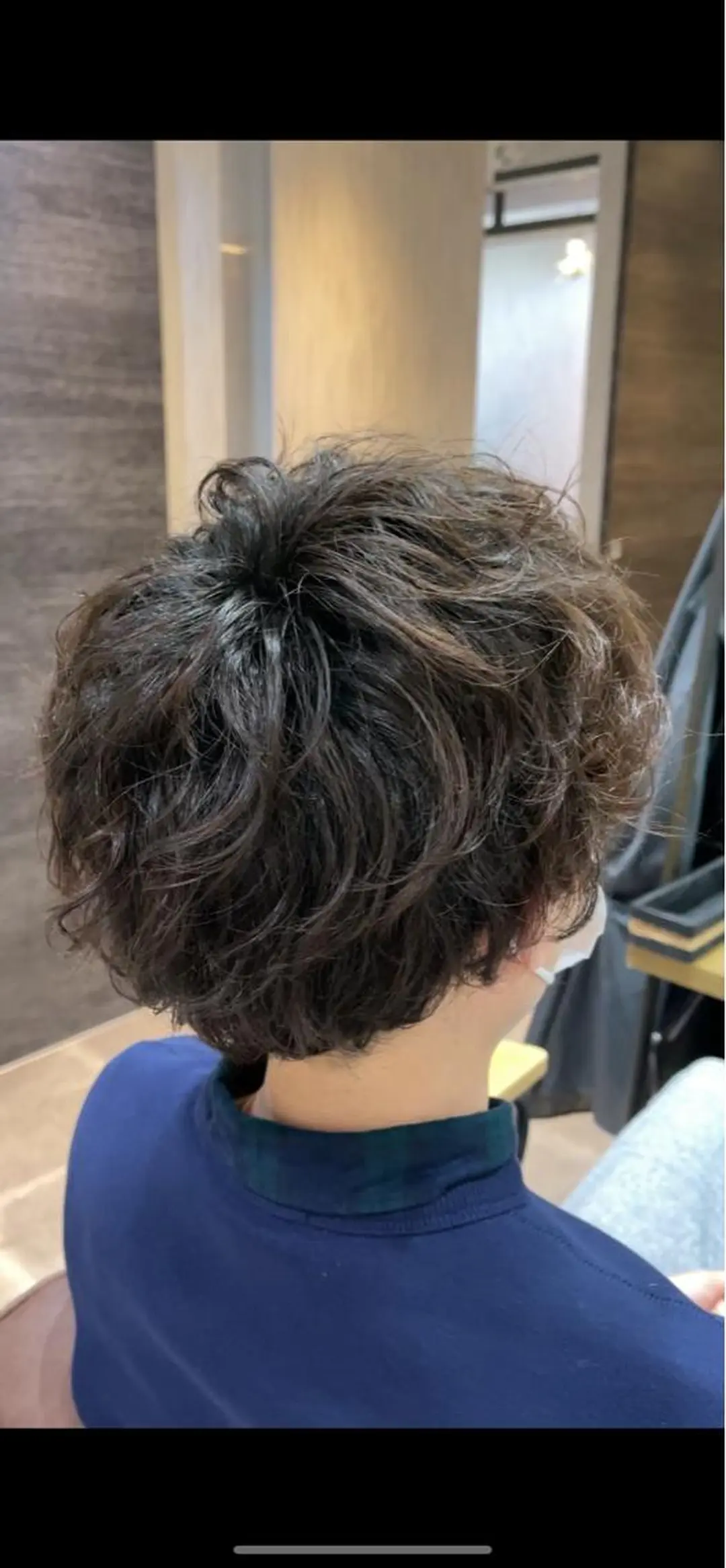 ショート パーマ メンズ カット パーマ 髪質改善/ストレート /半個室/大岡輝己のヘアスタイル