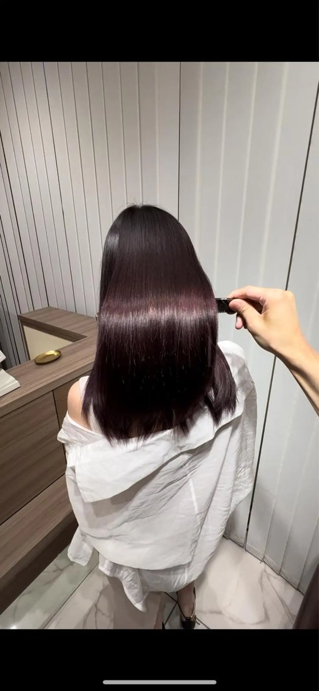 ロング 縮毛矯正 レイヤー×韓国 🇰🇷鈴木啓太のヘアスタイル