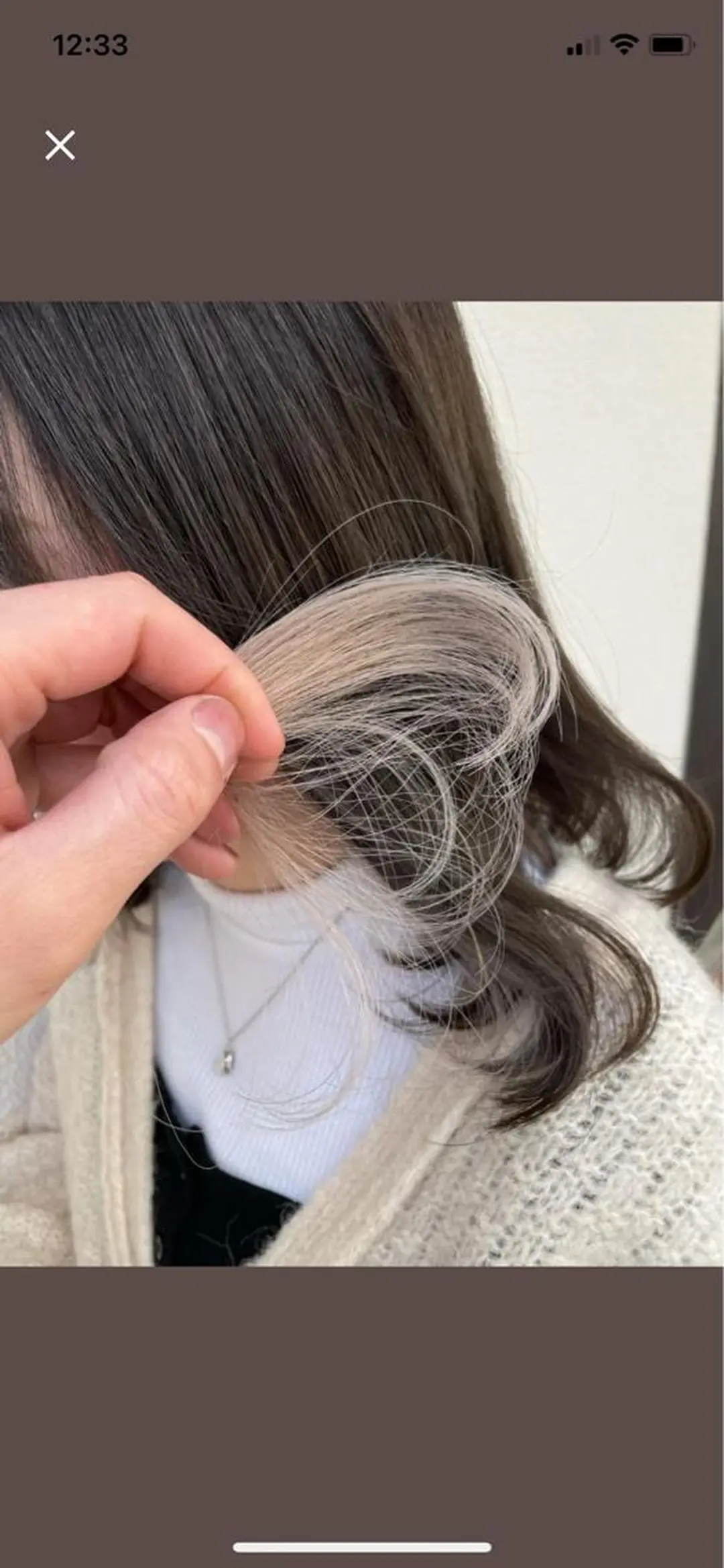 セミロング カラー ブリーチカラーが人気 onnuのヘアスタイル