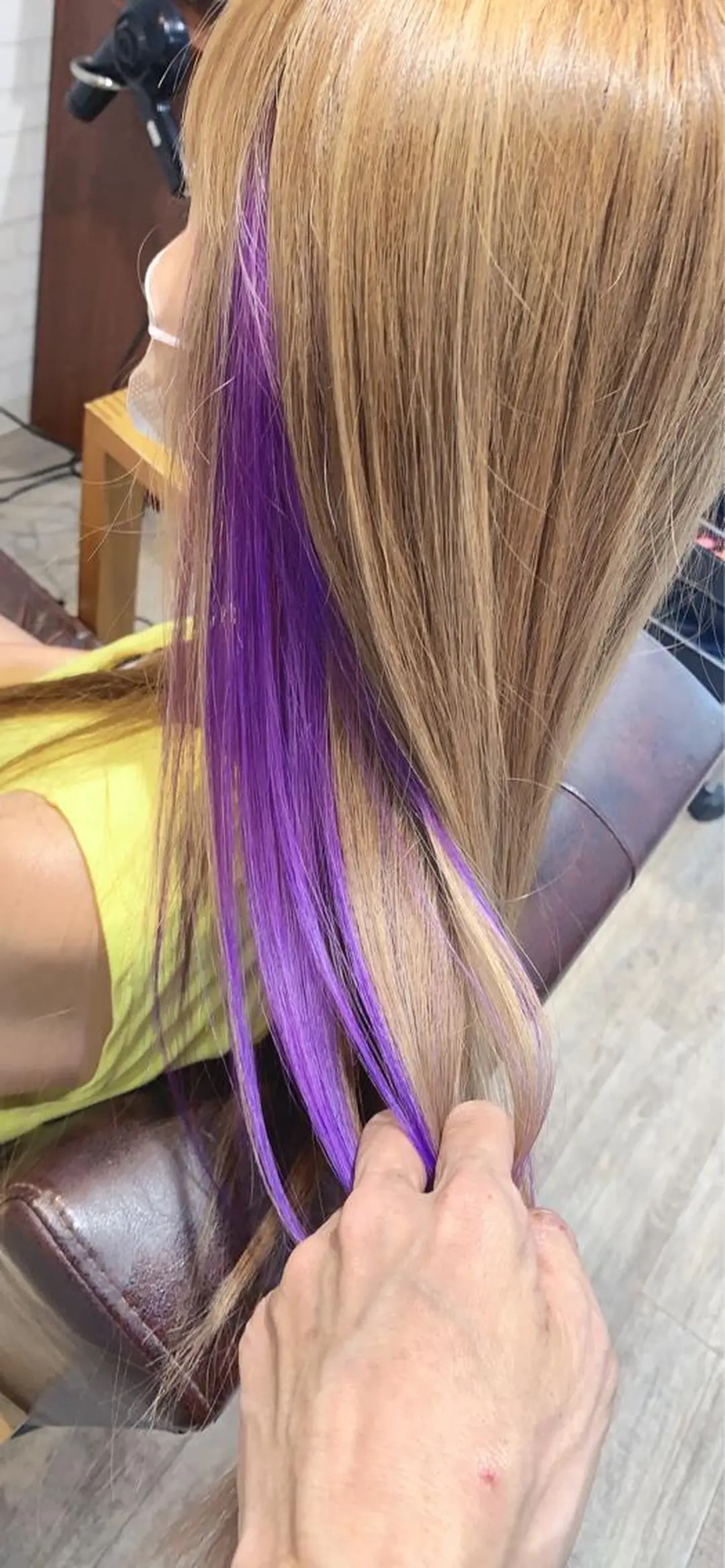 ロング カラー インナーカラー バイオレットカラー Blossom大塚 ディレクター永野のヘアスタイル