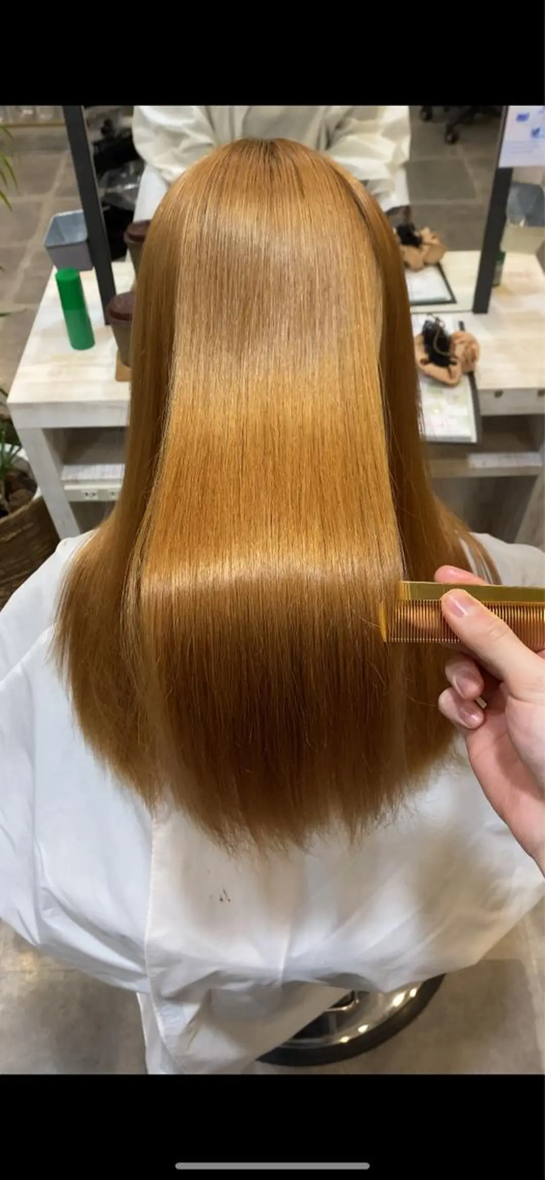 ロング 縮毛矯正 マスイ カイセイのヘアスタイル