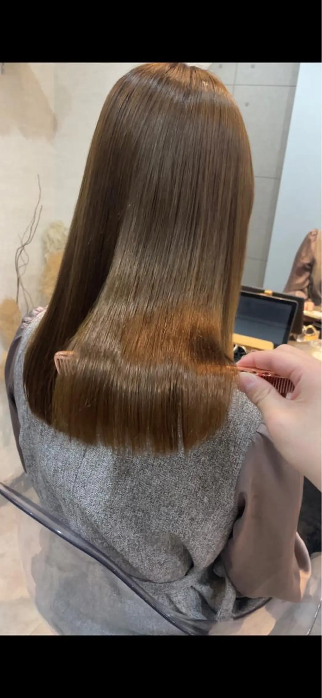 ロング カット ヘアカラー 縮毛矯正 トリートメント 美髪矯正/パーマ まむのヘアスタイル