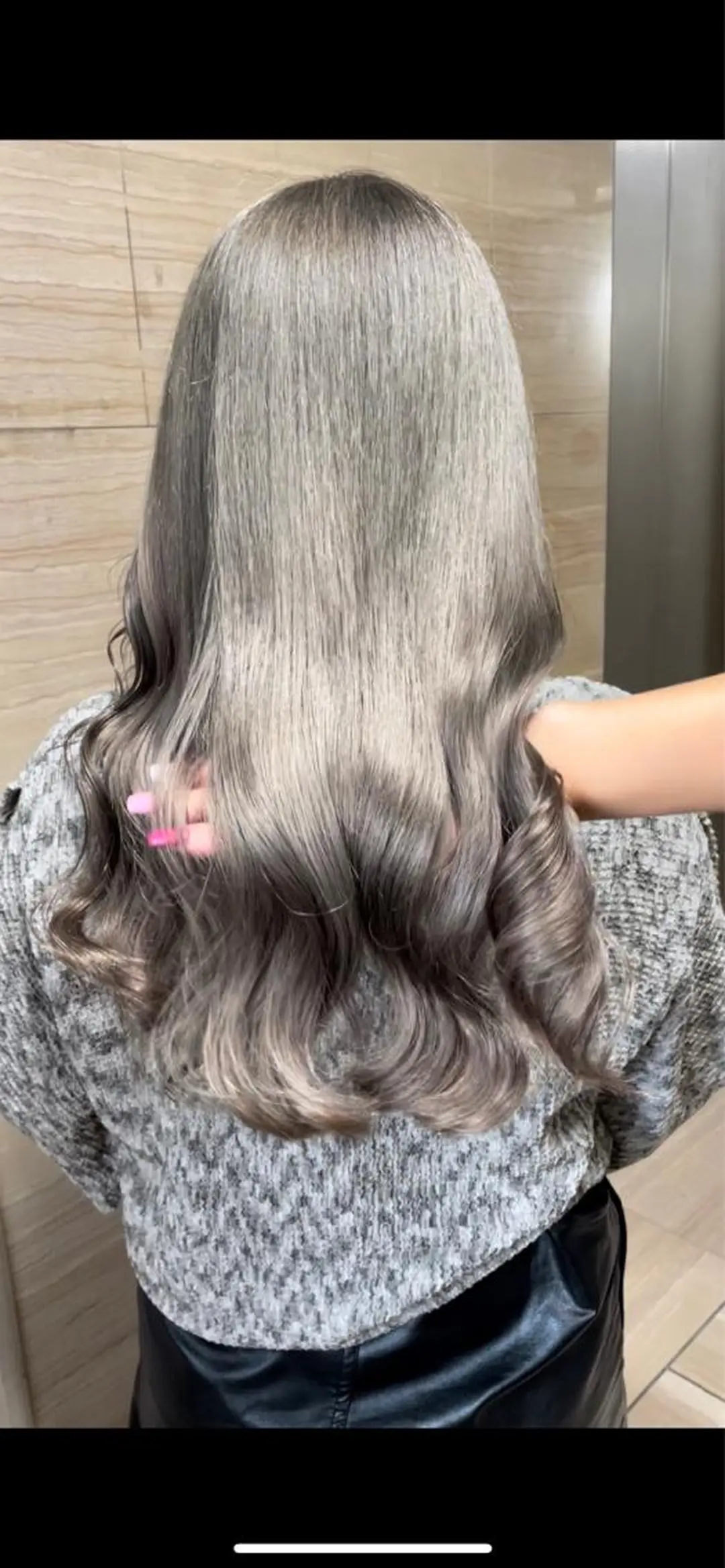 ロング カラー グレージュ ヘアカラー S.SWEET京都駅 / hinacoのヘアスタイル