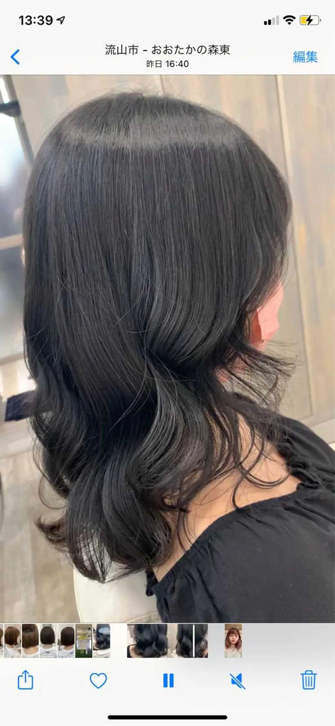 セミロング 垢抜け 雰囲気アップ ふにゅう ののかのヘアスタイル