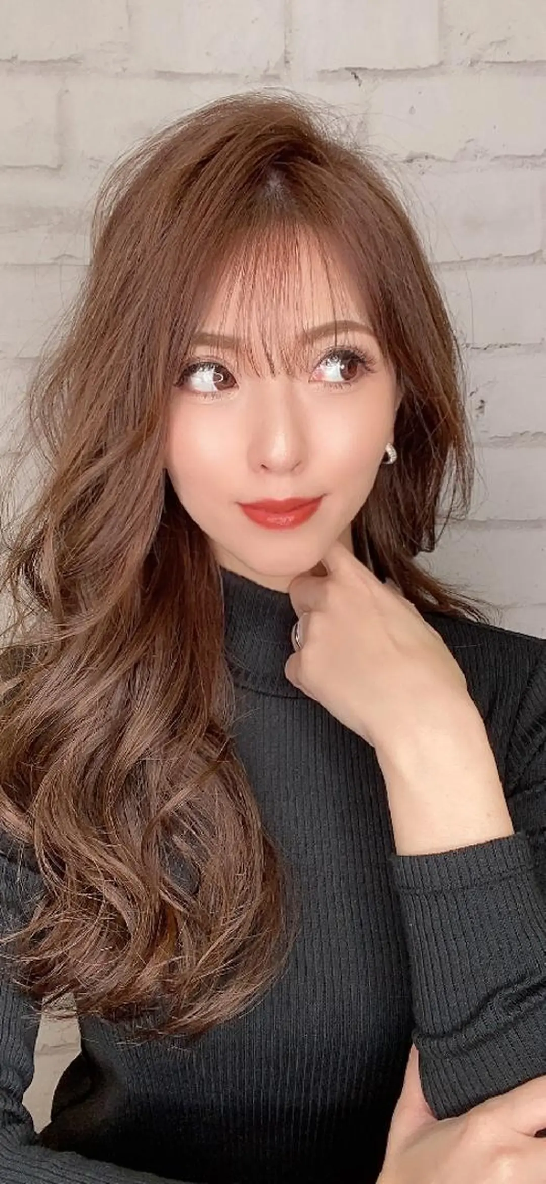 ロング カラー パーマ ロング ヘアカラー RIENS♡xrea 山本優舞のヘアスタイル