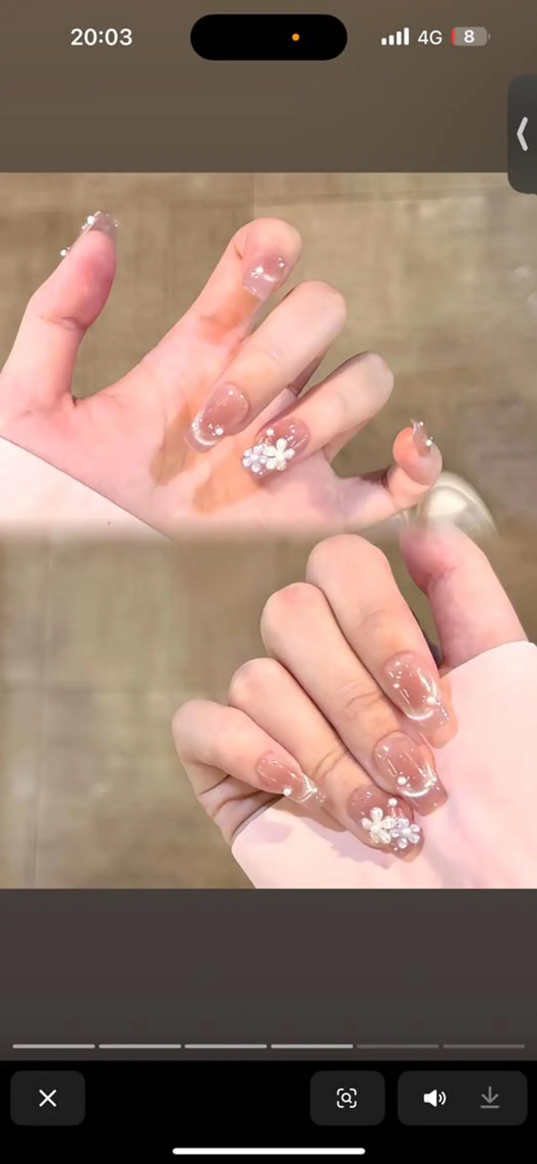 ネイル チークネイル フラッシュネイル ジェルネイル キラキラネイル 韓国ネイル Hanaai Salonスニタのネイルデザイン