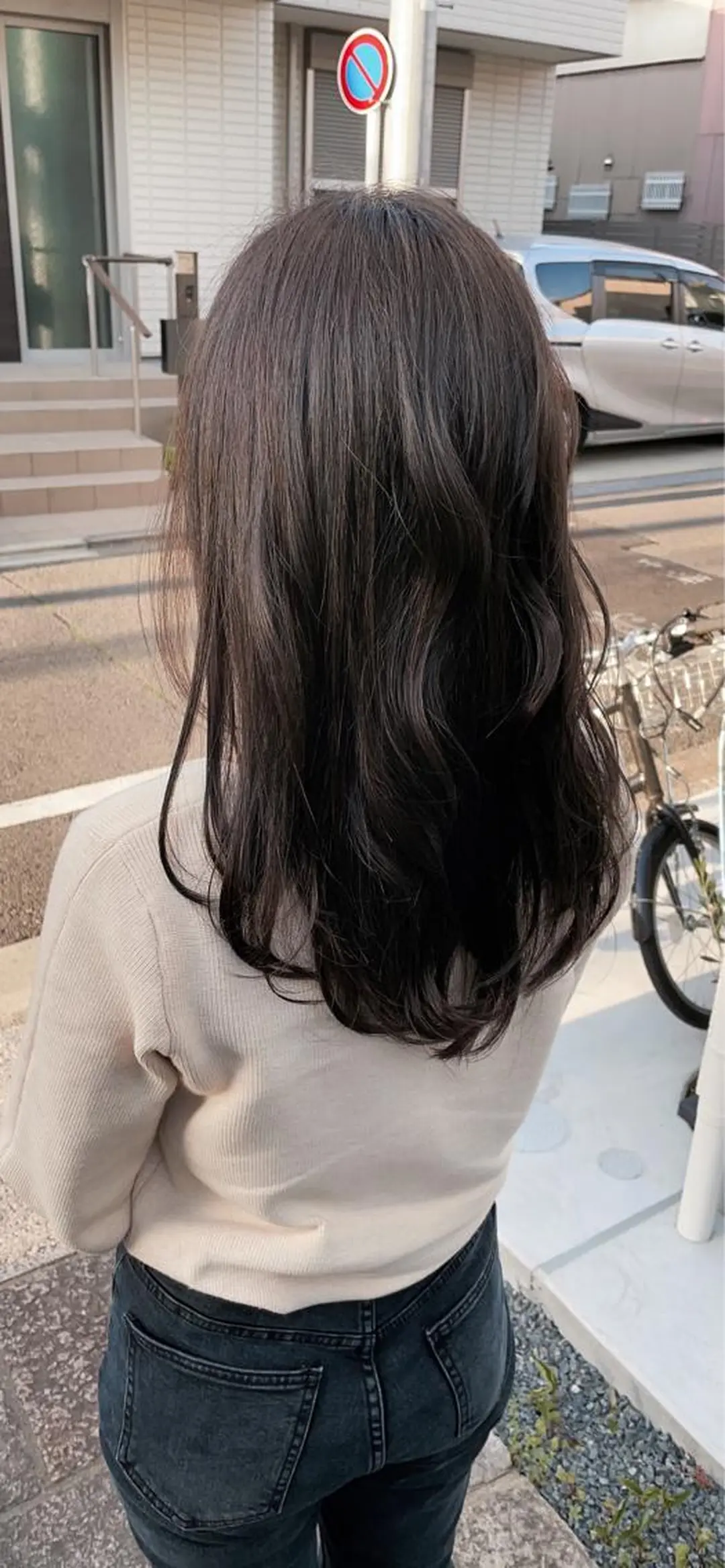 セミロング カラー パーマ ベージュカラー 衣笠 雅俊のヘアスタイル