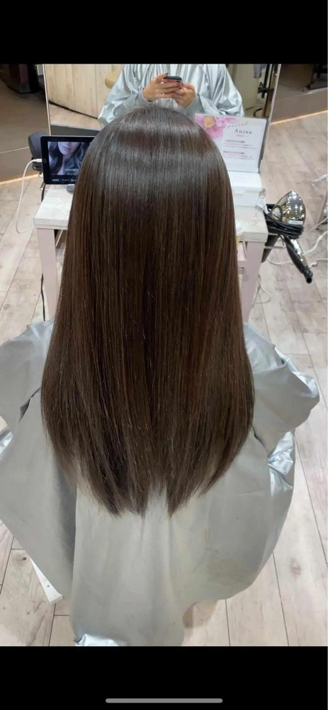 ロング カラー 顔まわりカット🌟 くびれヘア/寺門遥輝のヘアスタイル