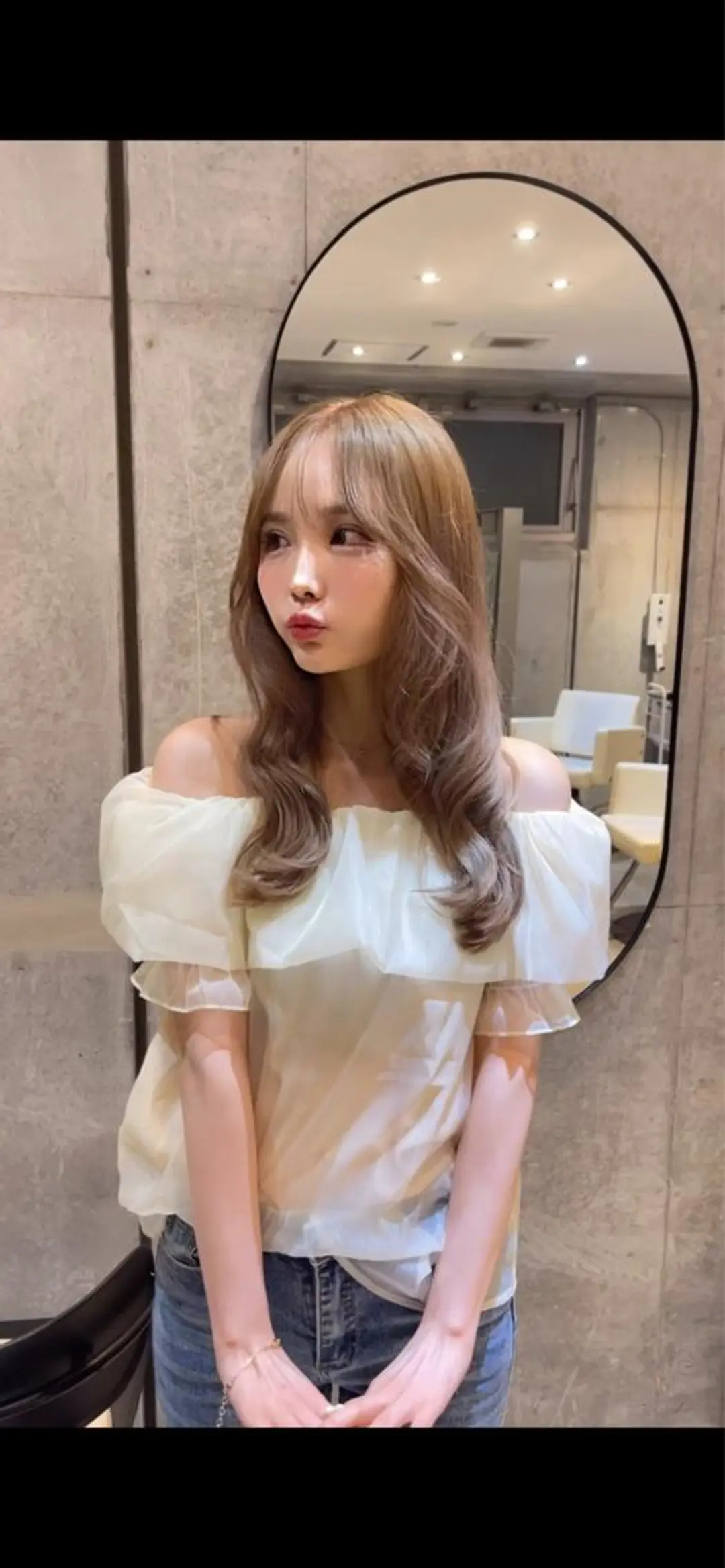 ロング 韓国風ヘア レイヤーカット 大森 勝馬のヘアスタイル