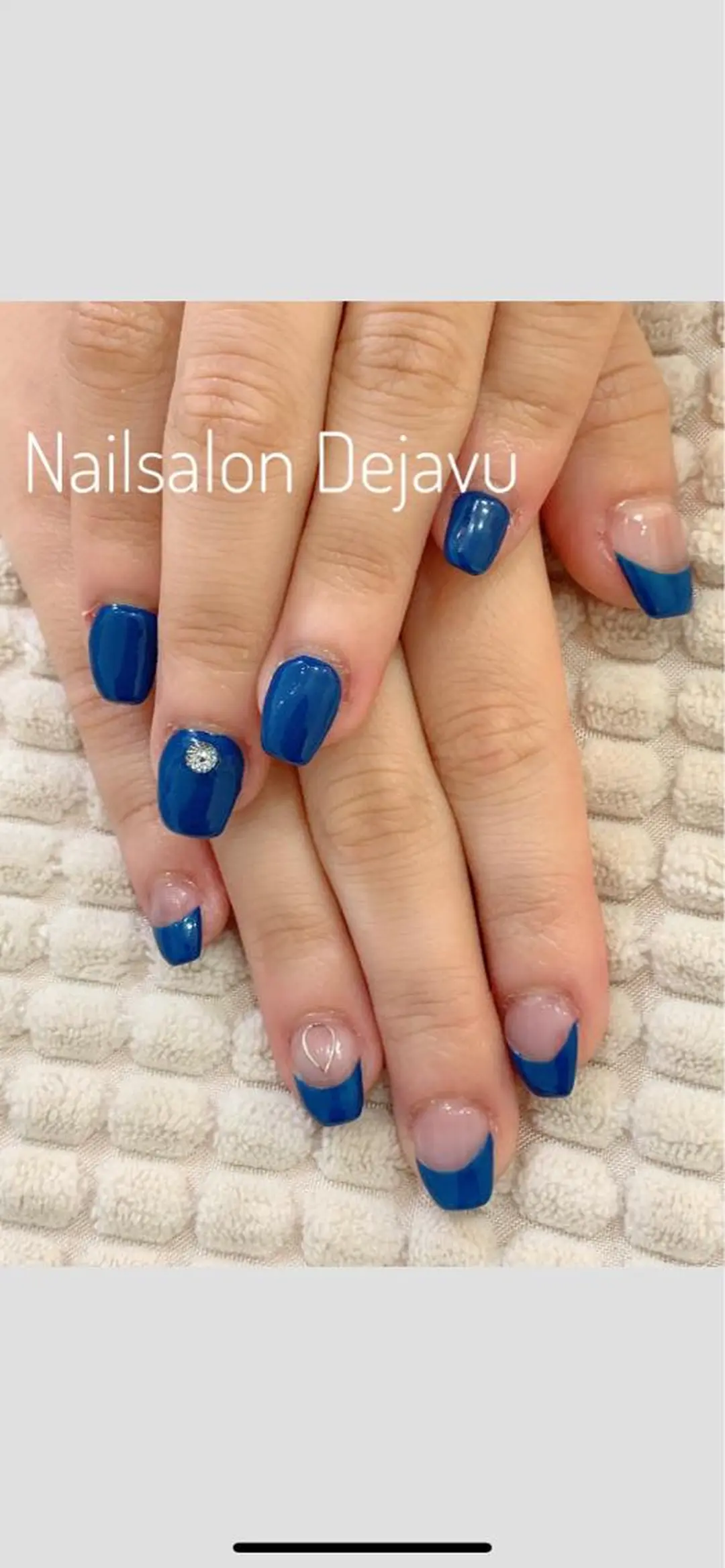 ネイル フレンチネイル ワンカラーネイル スカルプネイル ストーンネイル Nail salon Dejavu 🌿のネイルデザイン