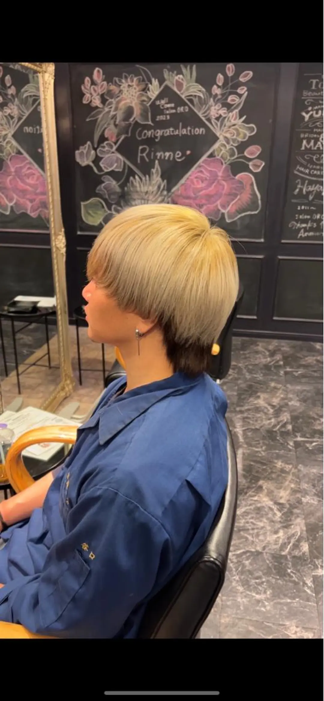 カラー メンズ 店長 ハイトーン× 髪質改善/舘野 涼太のヘアスタイル