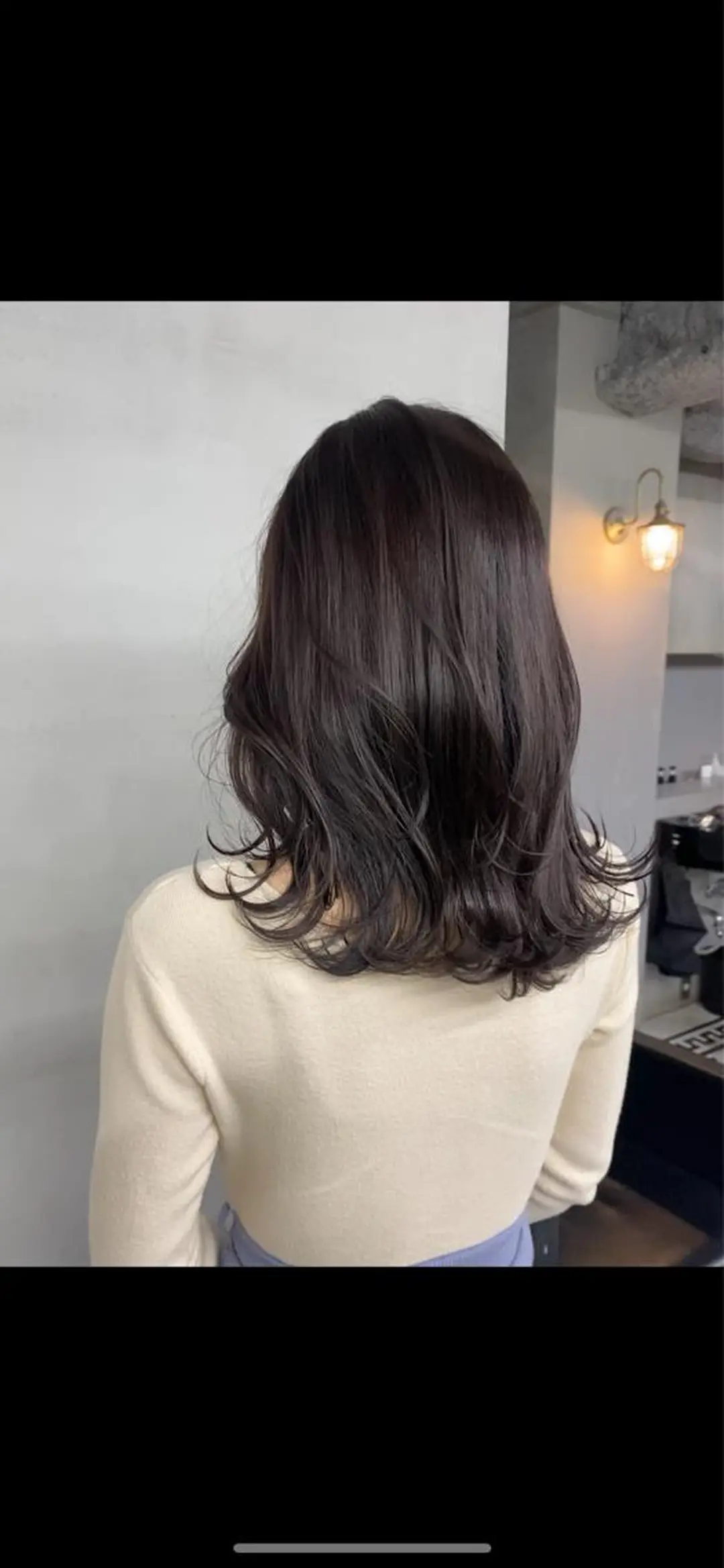 ミディアム ヘアカラー トリートメント ヘアセット 新宿/韓国ヘア/ 髪質改善ストレートのヘアスタイル