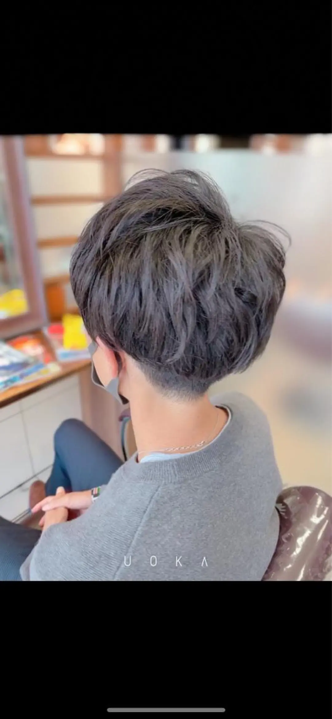 メンズ マッシュ メンズパーマ 刈り上げ 福見 美保のヘアスタイル