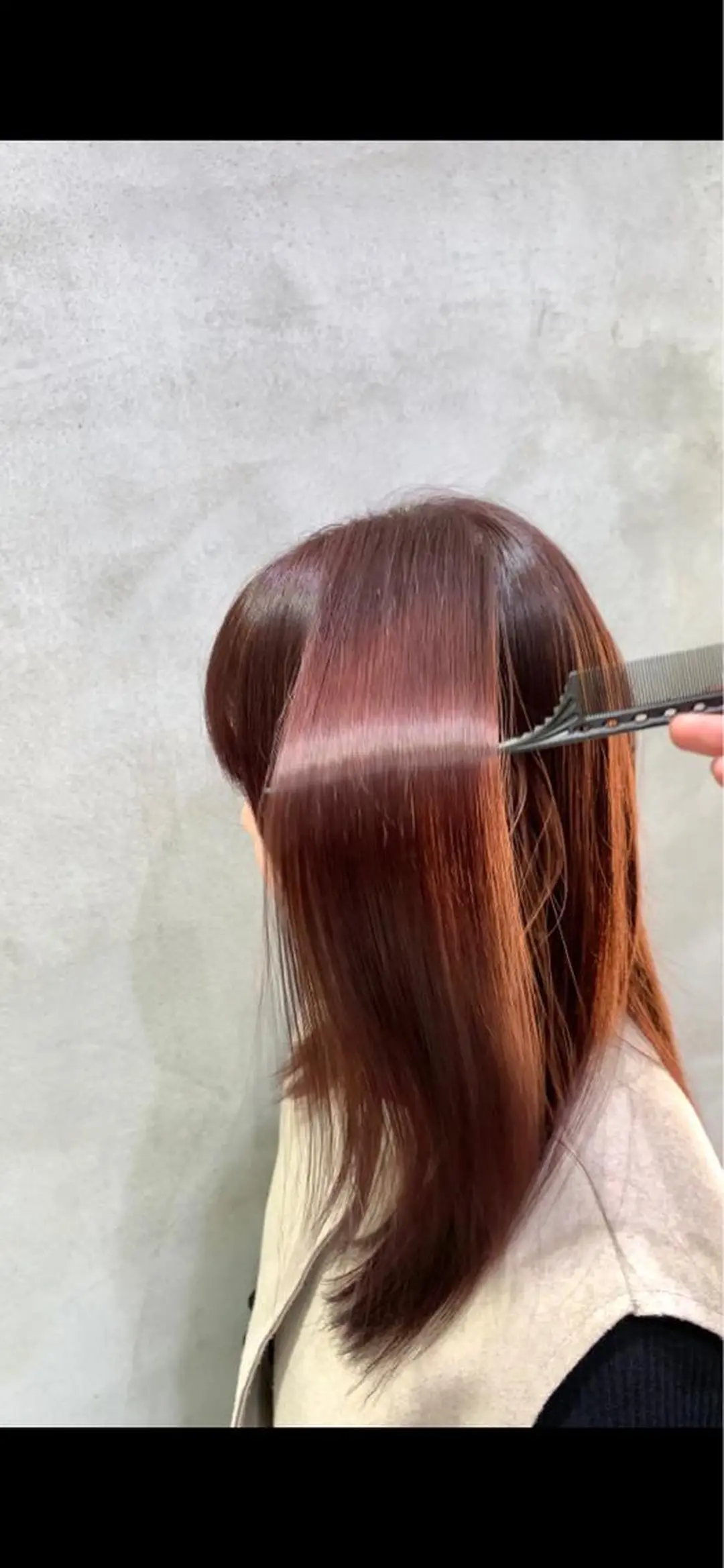 セミロング カラー パーマ カット 縮毛矯正 トリートメント ✨コテ巻き風パーマ ✨川合佑哉のヘアスタイル