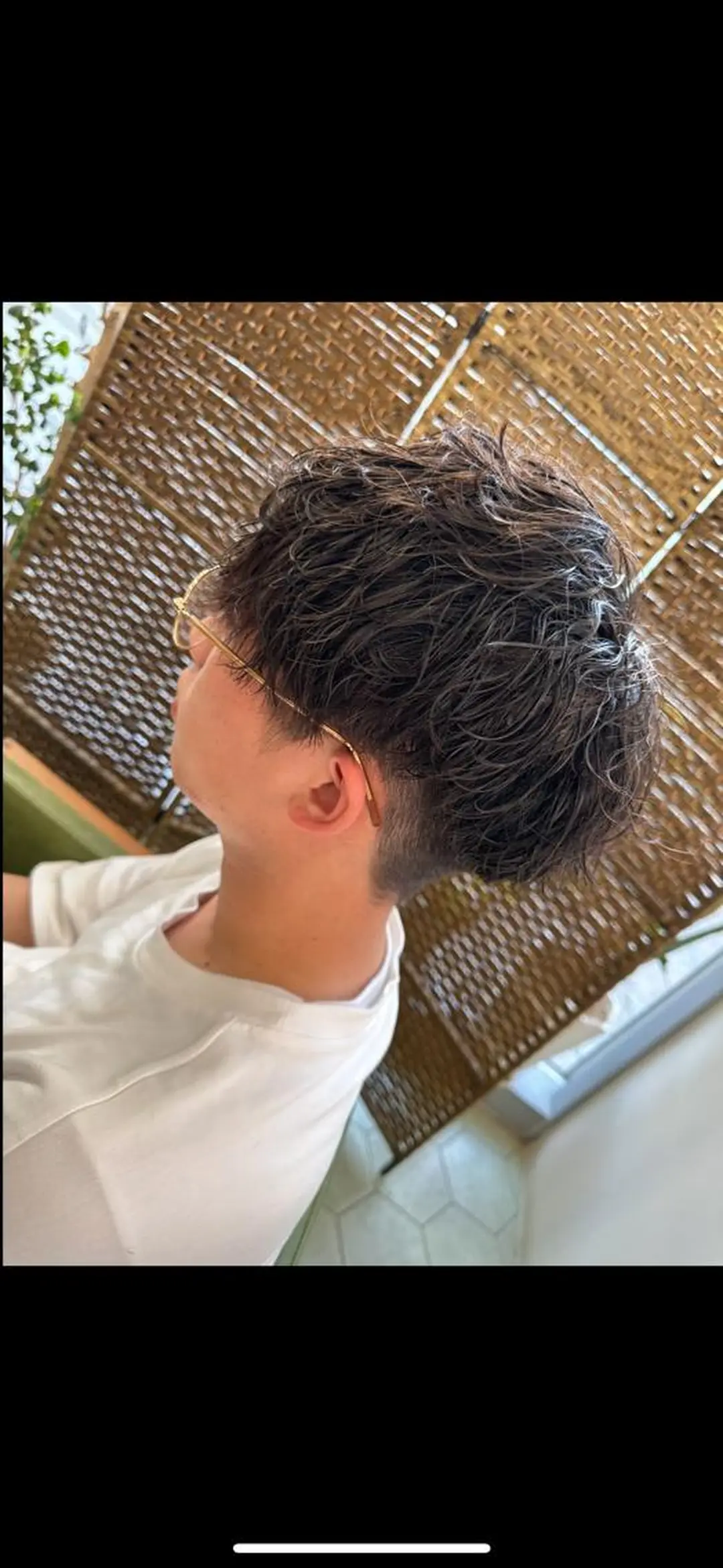 ショート パーマ メンズ フェードカット マッシュ メンズパーマ スパイラルパーマ カット パーマ ヘアセット share salon　SCENA所属・堤太志 メンズパーマ特化のヘアスタイル