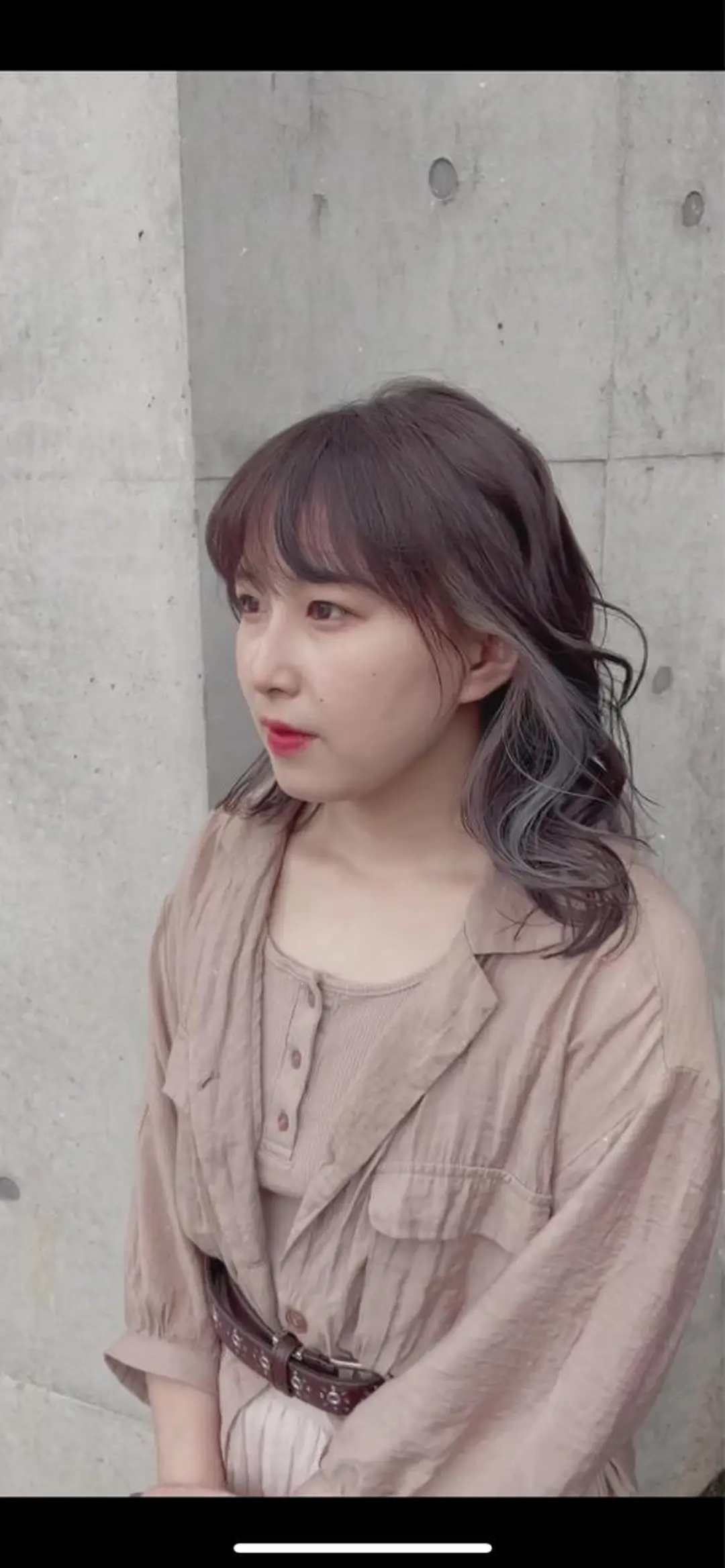 ミディアム ヘアカラー トリートメント マツノ ユウキのヘアスタイル