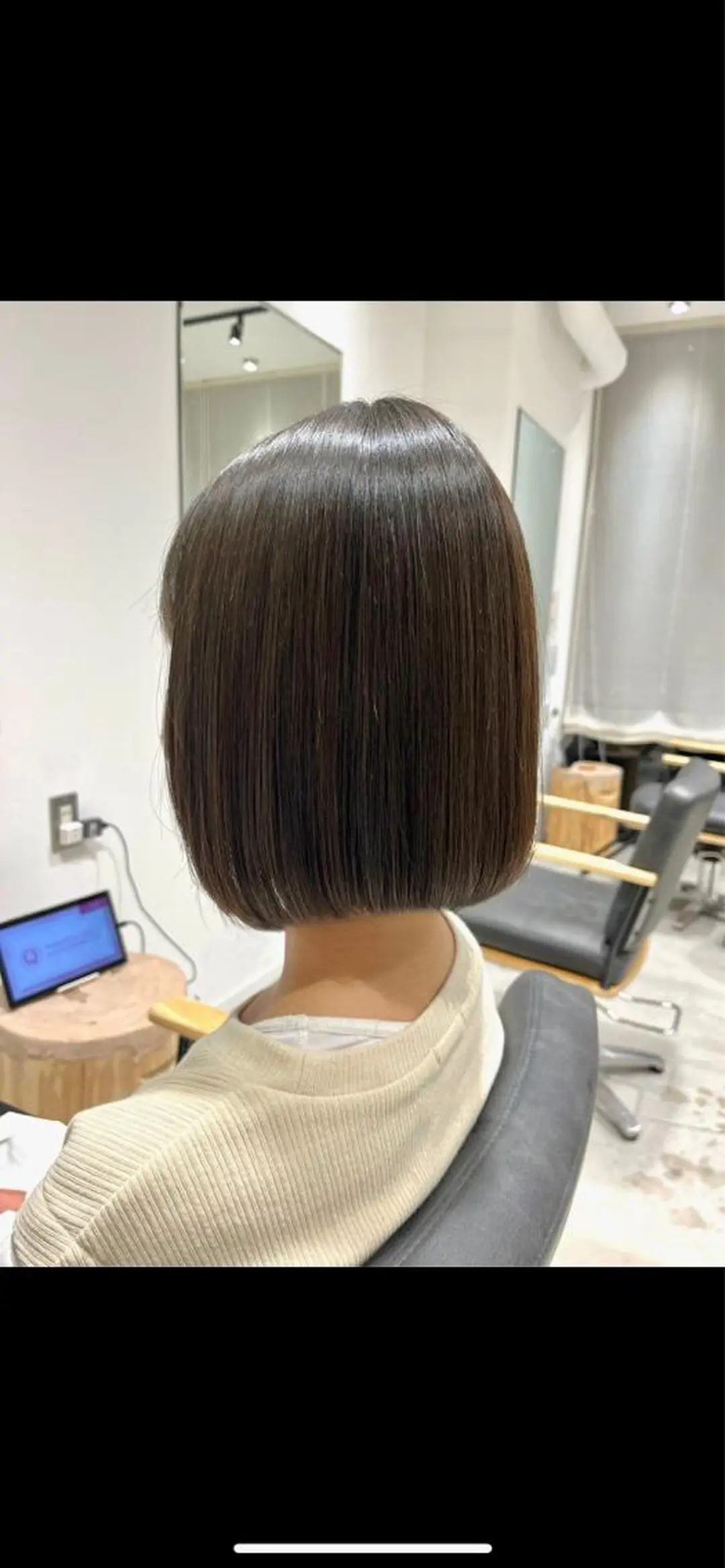 ショート カット 縮毛矯正 ボブ/美髪矯正 /佐藤　奈巳のヘアスタイル