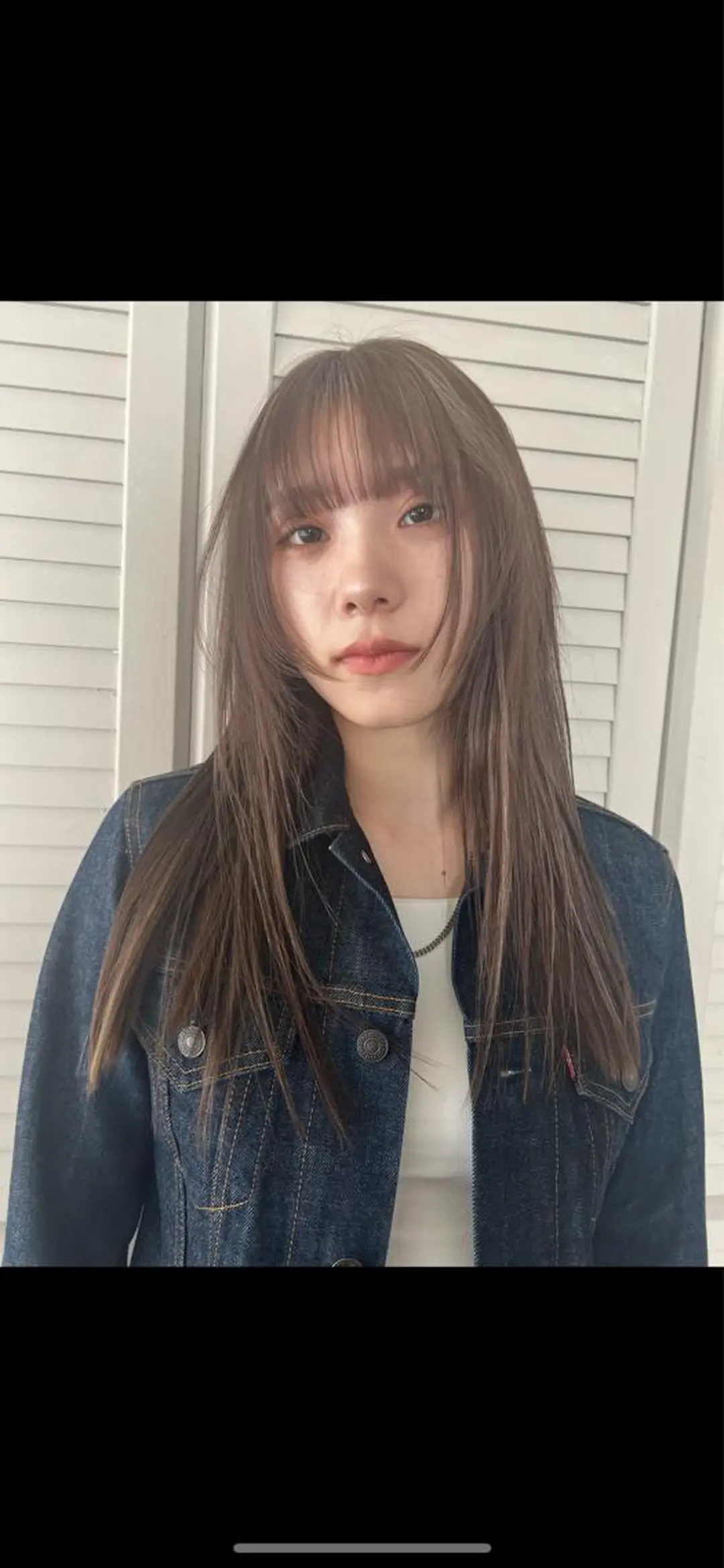 ロング 顔周りカット 目黒 彩花のヘアスタイル