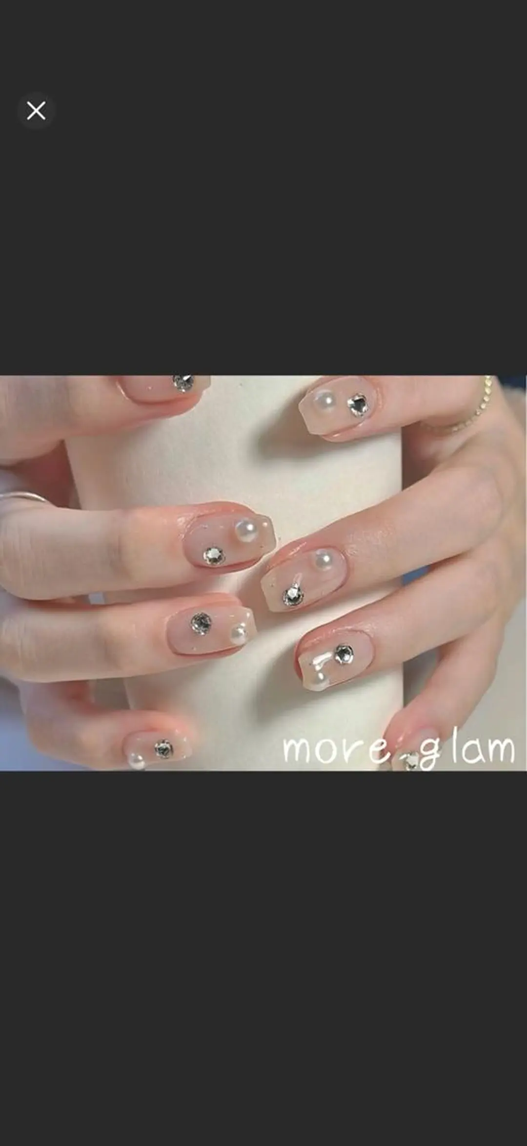 ネイル 長さ出し フットネイル フレンチネイル ジェルネイル ガラスフレンチ MoreGlam Nailsのネイルデザイン