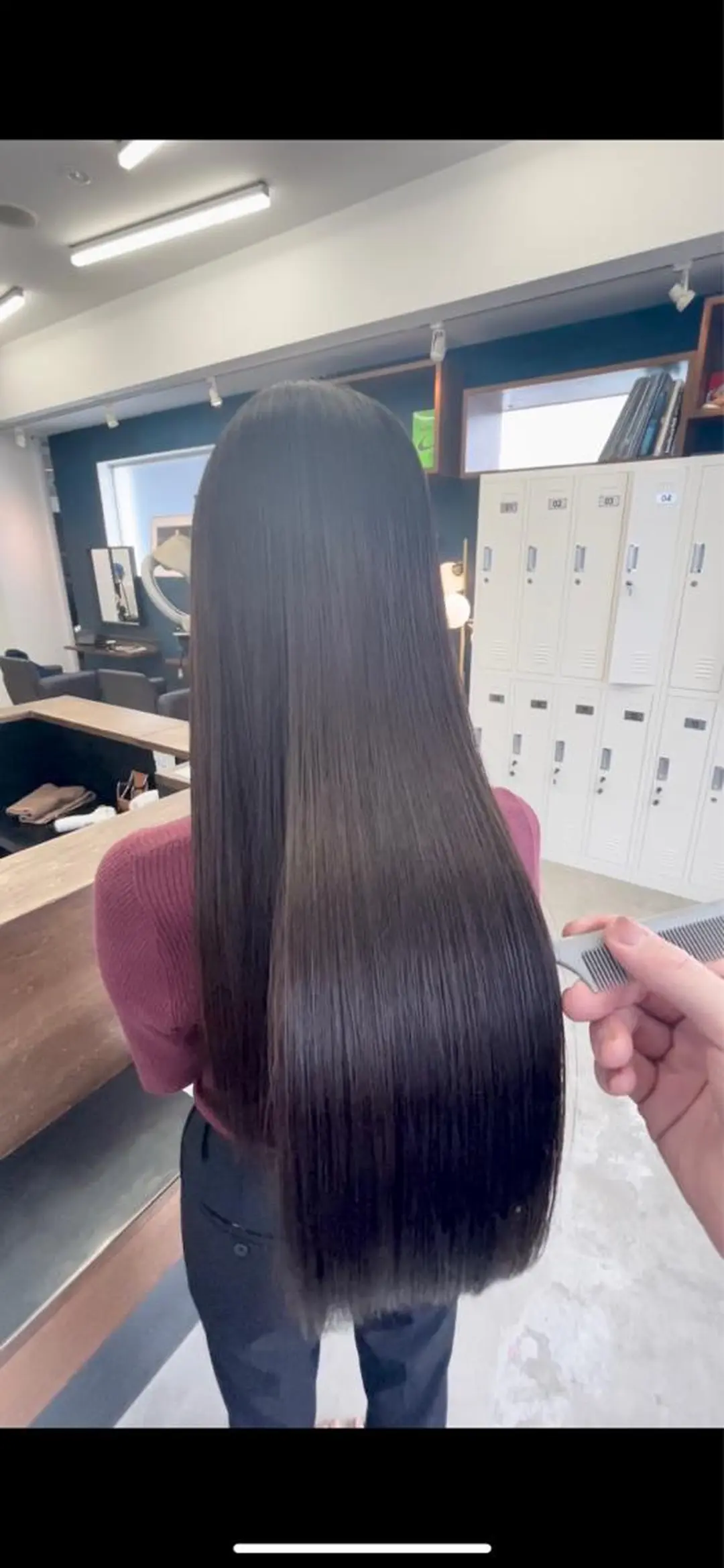 セミロング カラー 髪質改善 トリートメント ヘアカラー トリートメント スズキジュンペイ 銀座/髪質改善のヘアスタイル