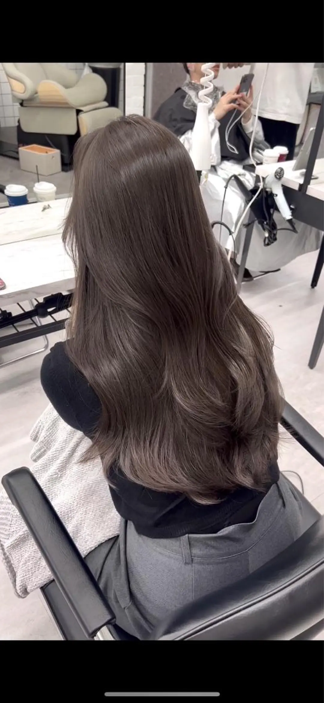ロング カラー 韓国ヘア♡ 顔まわりカットayaのヘアスタイル