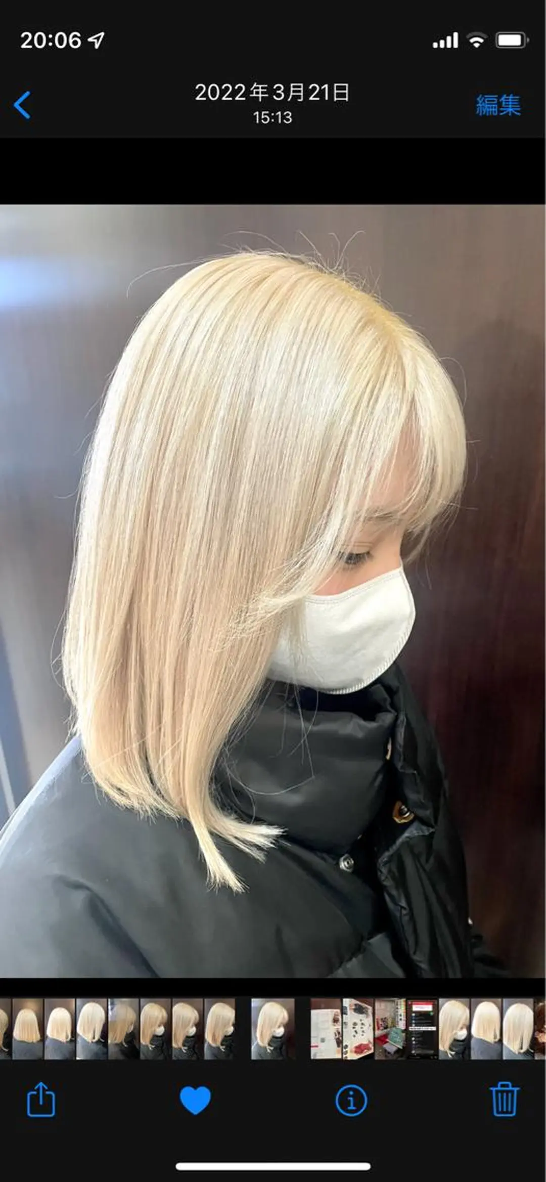 セミロング カラー ブリーチ 抜きっぱなしブロンド 透明感カラー✨艶髪 制作🌱山根あゆみのヘアスタイル