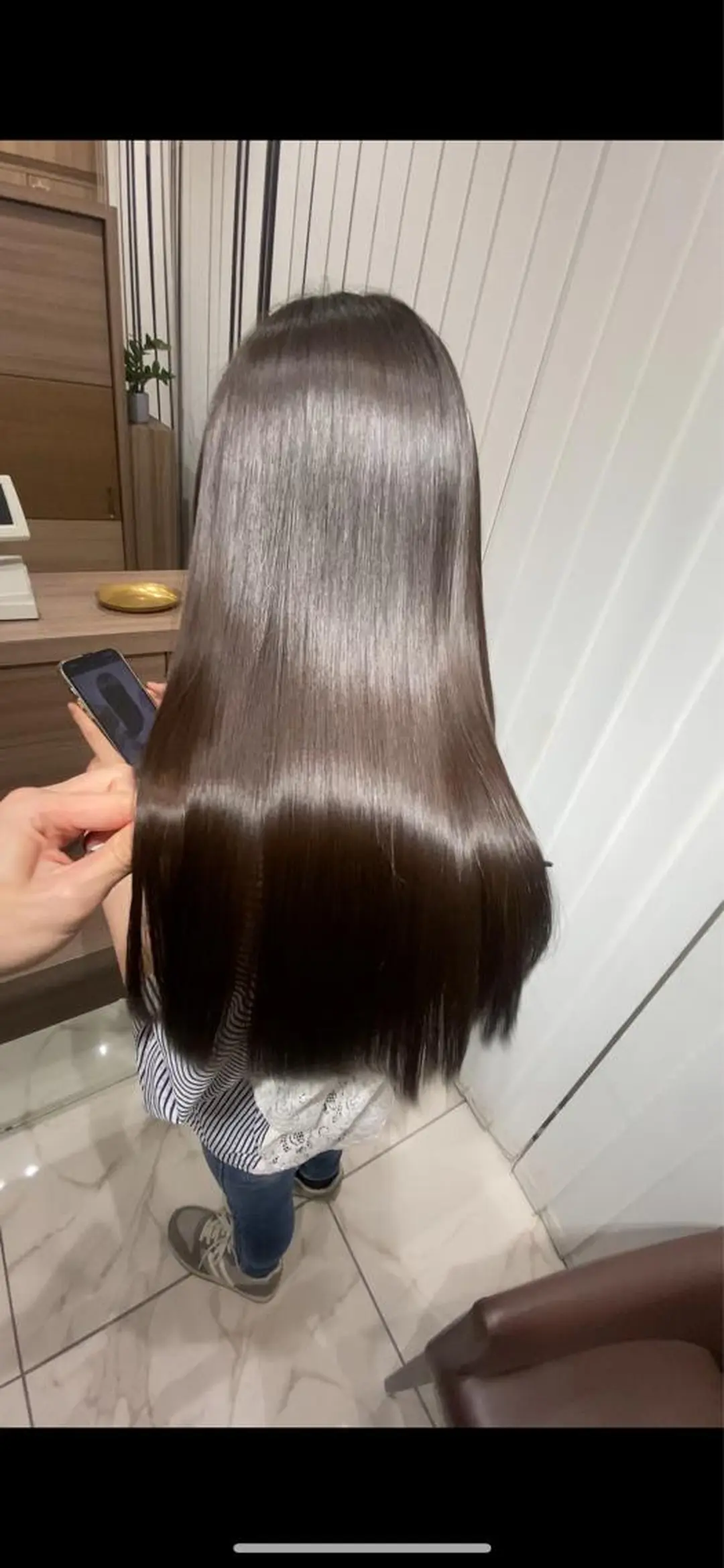 ロング 縮毛矯正 レイヤー×韓国 🇰🇷鈴木啓太のヘアスタイル