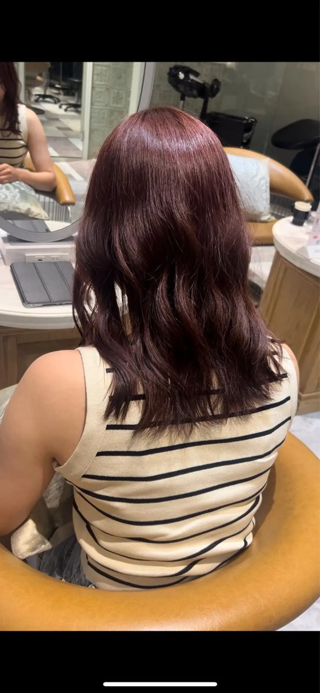 セミロング ボブ ハイライト 髪質改善 韓国風ヘア 小顔カット 似合わせカラーの達人 ダブルカラー/森栄範のヘアスタイル