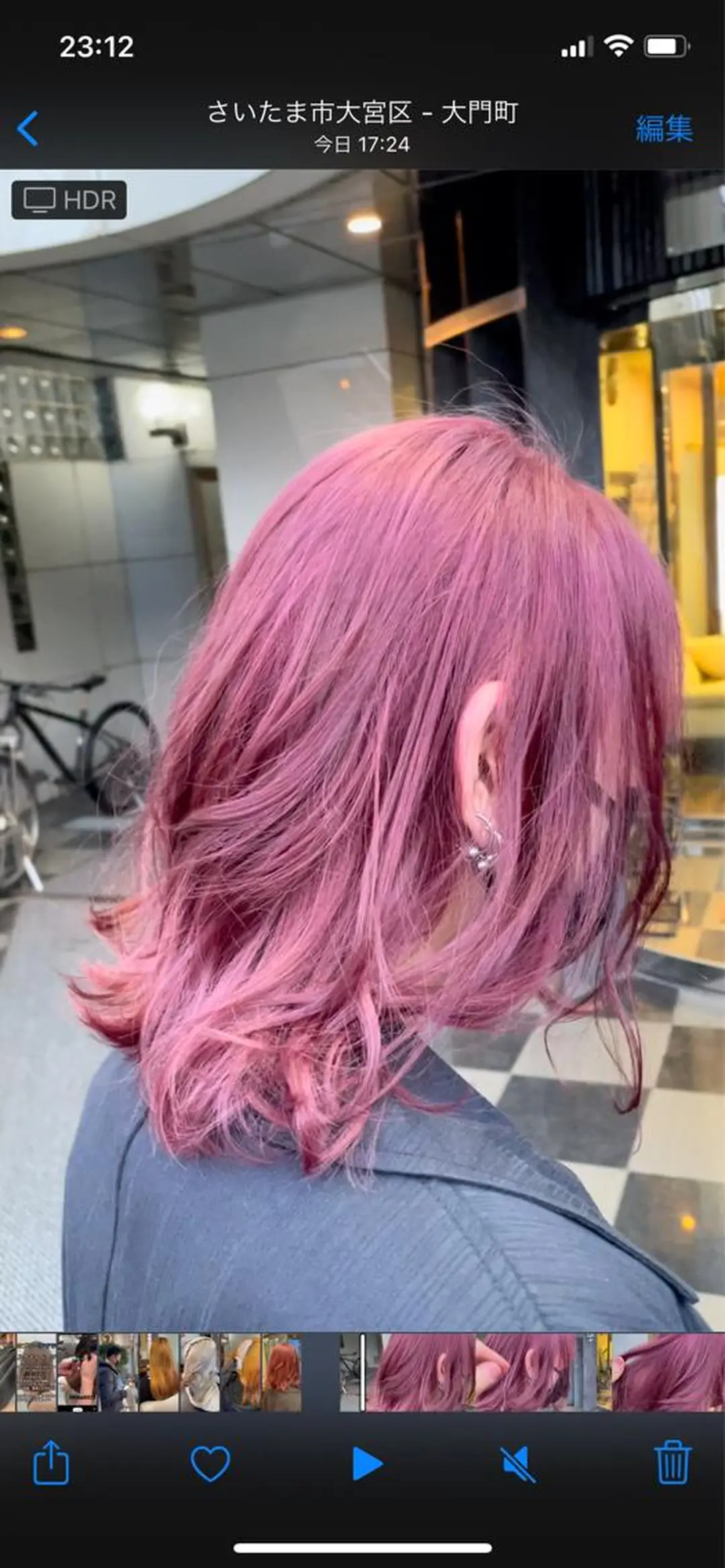 ショート カラー ヘアカラー トリートメント 古指 匠巳のヘアスタイル