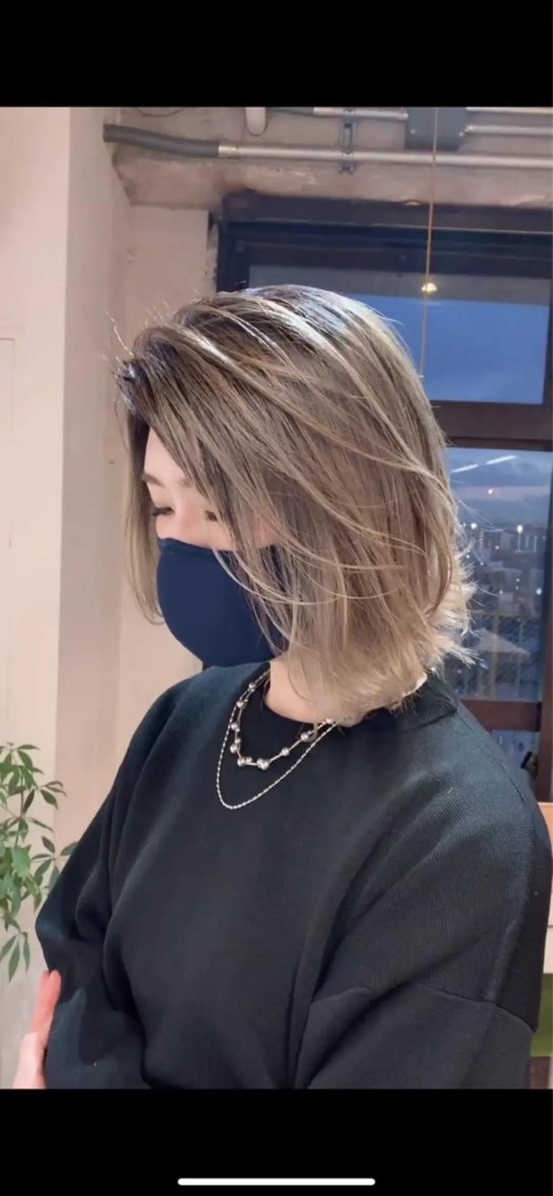 カラー バレイヤージュ ハイライトカラー 石井辰功也 フリーランス美容師のヘアスタイル