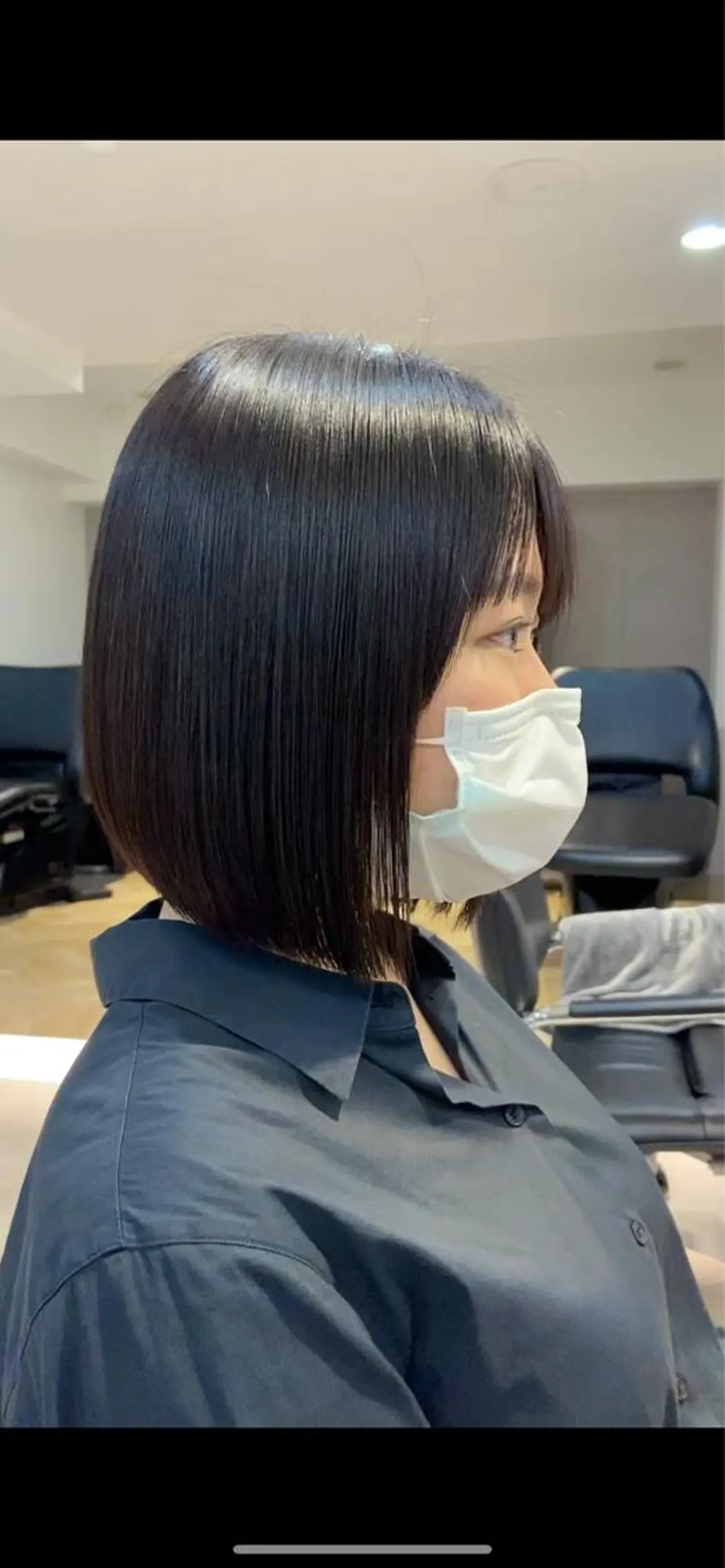 ショート 縮毛矯正 山下夕月 ショート🫧ボブのヘアスタイル