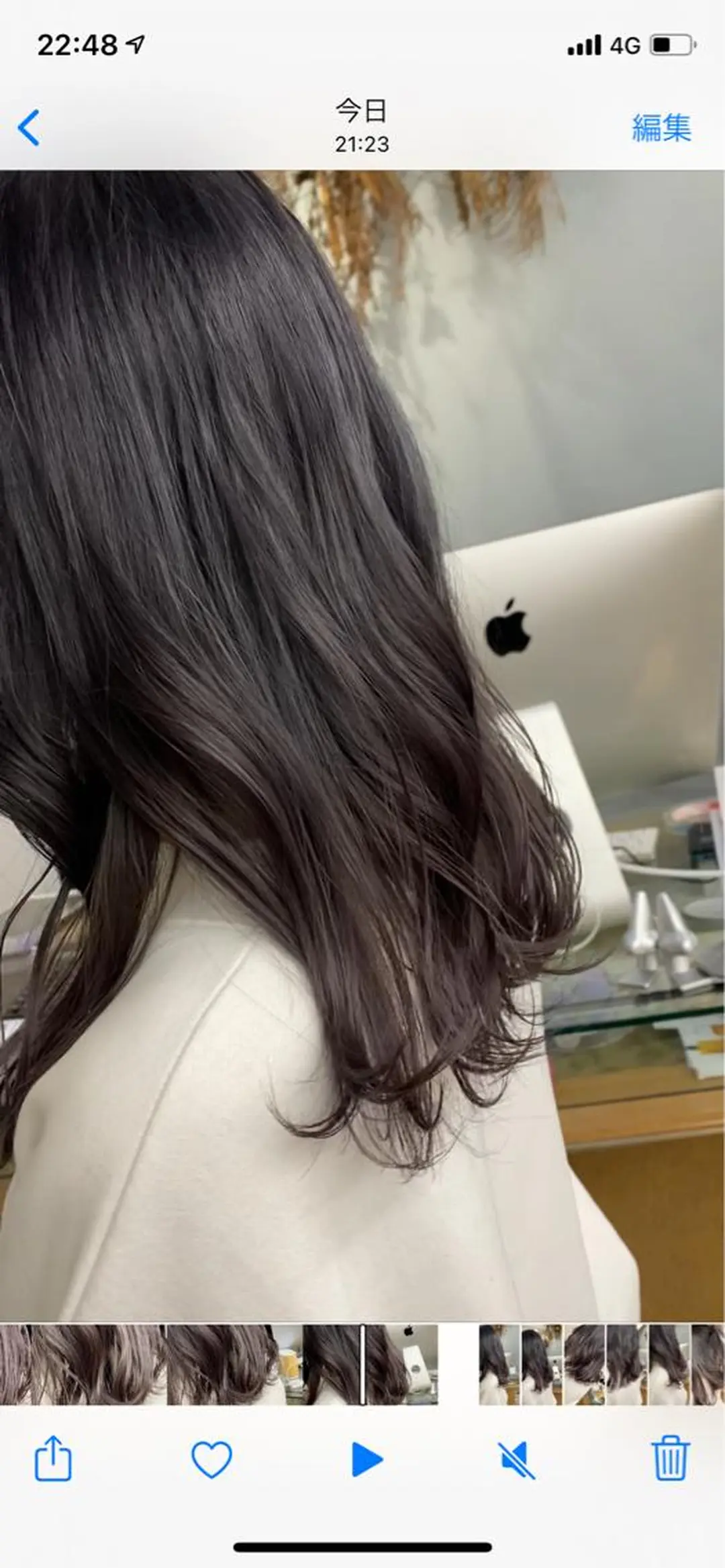 セミロング カラー パーマ ヘアアレンジ キッズ ネイル ✨艶髪✨ 奈須晴香のヘアスタイル