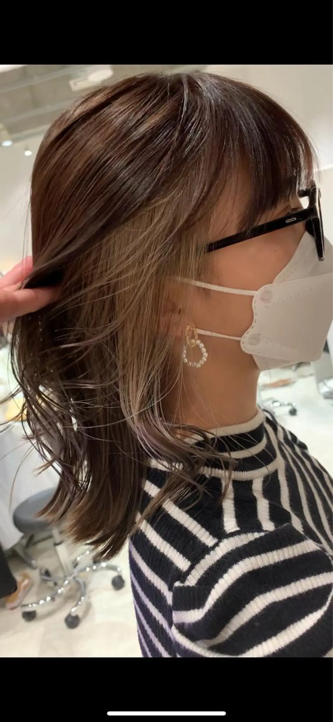 ミディアム カラー れい🫧 ハイトーン特化のヘアスタイル