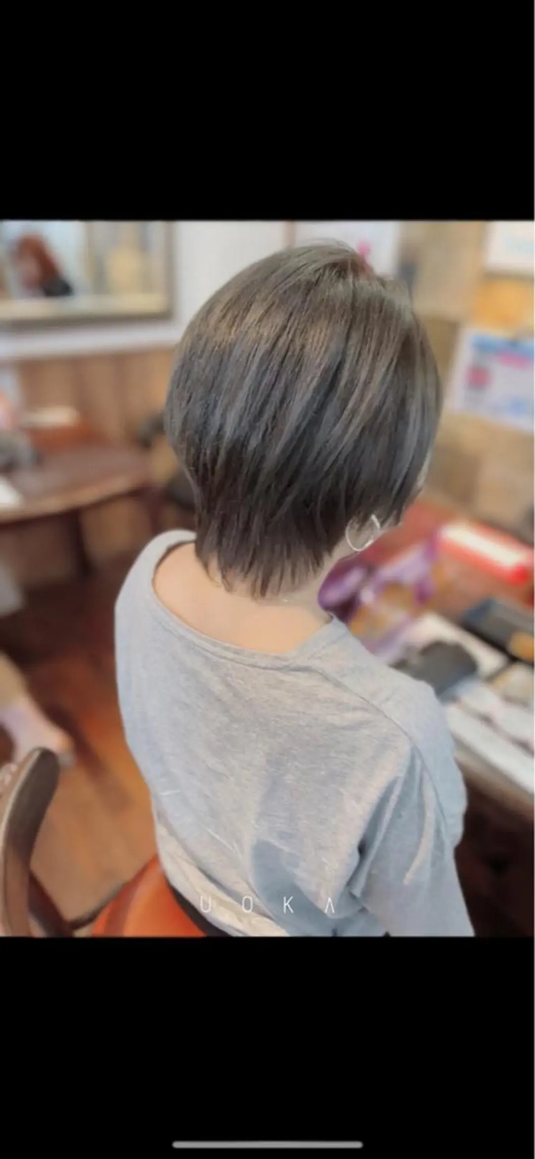 ショート カラー 丸みショート ショートヘア カット 福見 美保のヘアスタイル