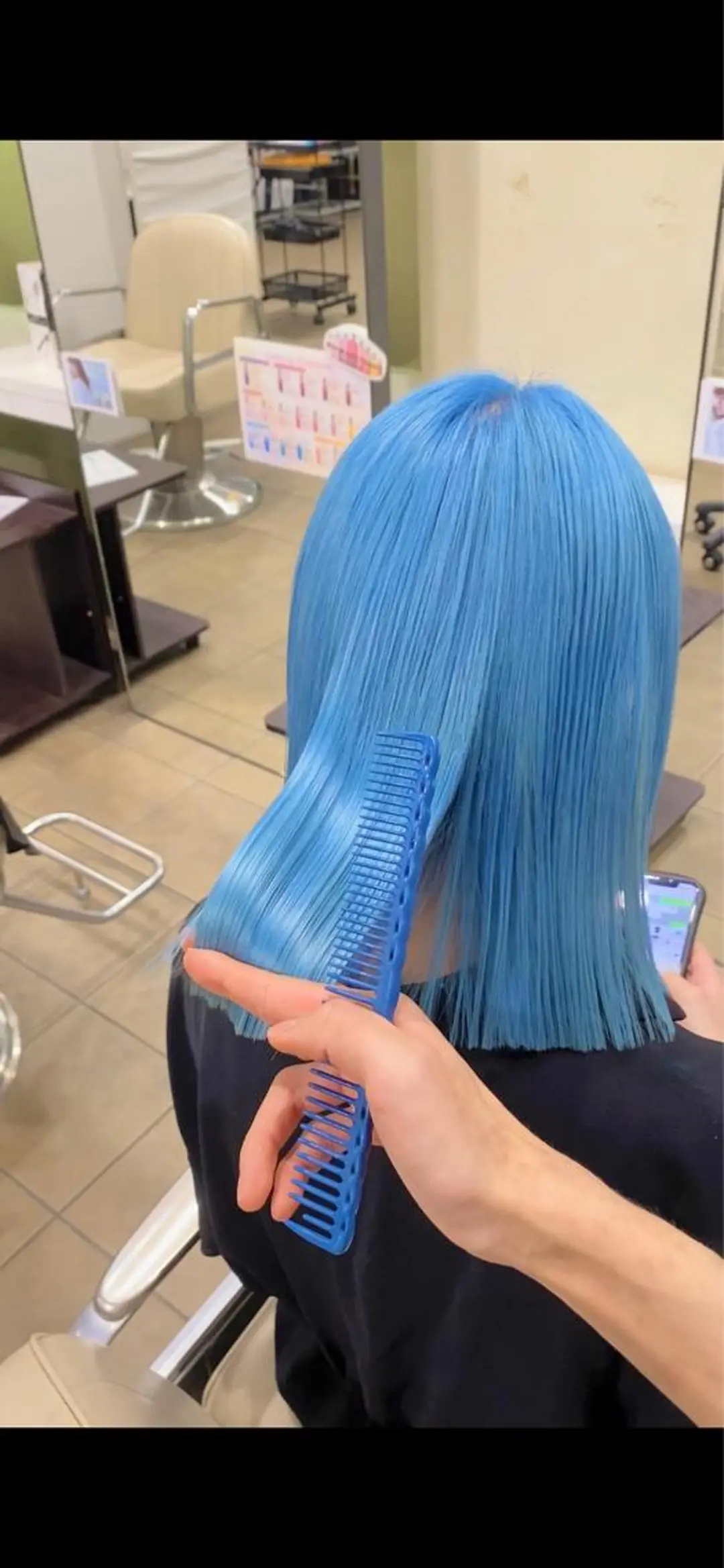 ミディアム カラー ✨ブリーチ/ウルフ/ 心斎橋/横山大樹のヘアスタイル