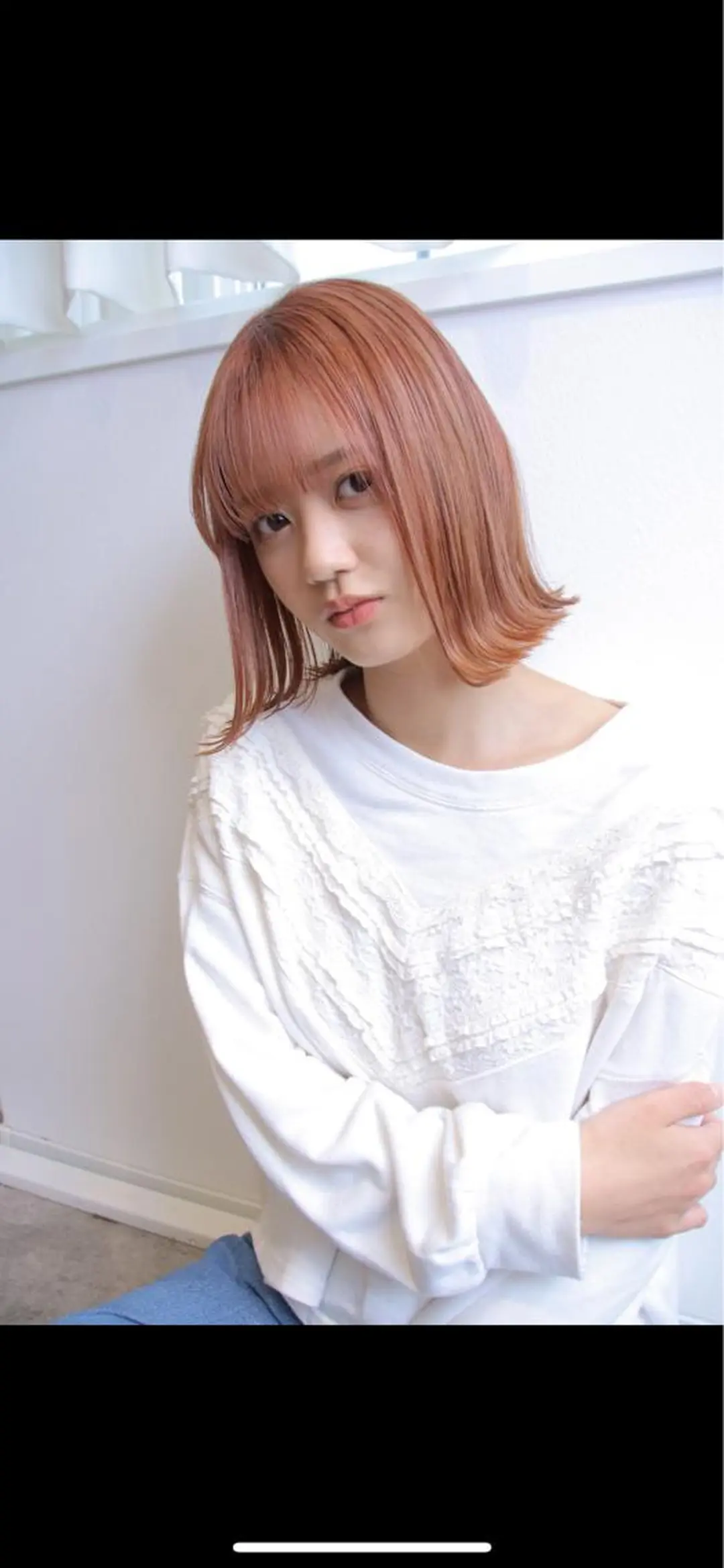 ミディアム カラー i'll 未空のヘアスタイル