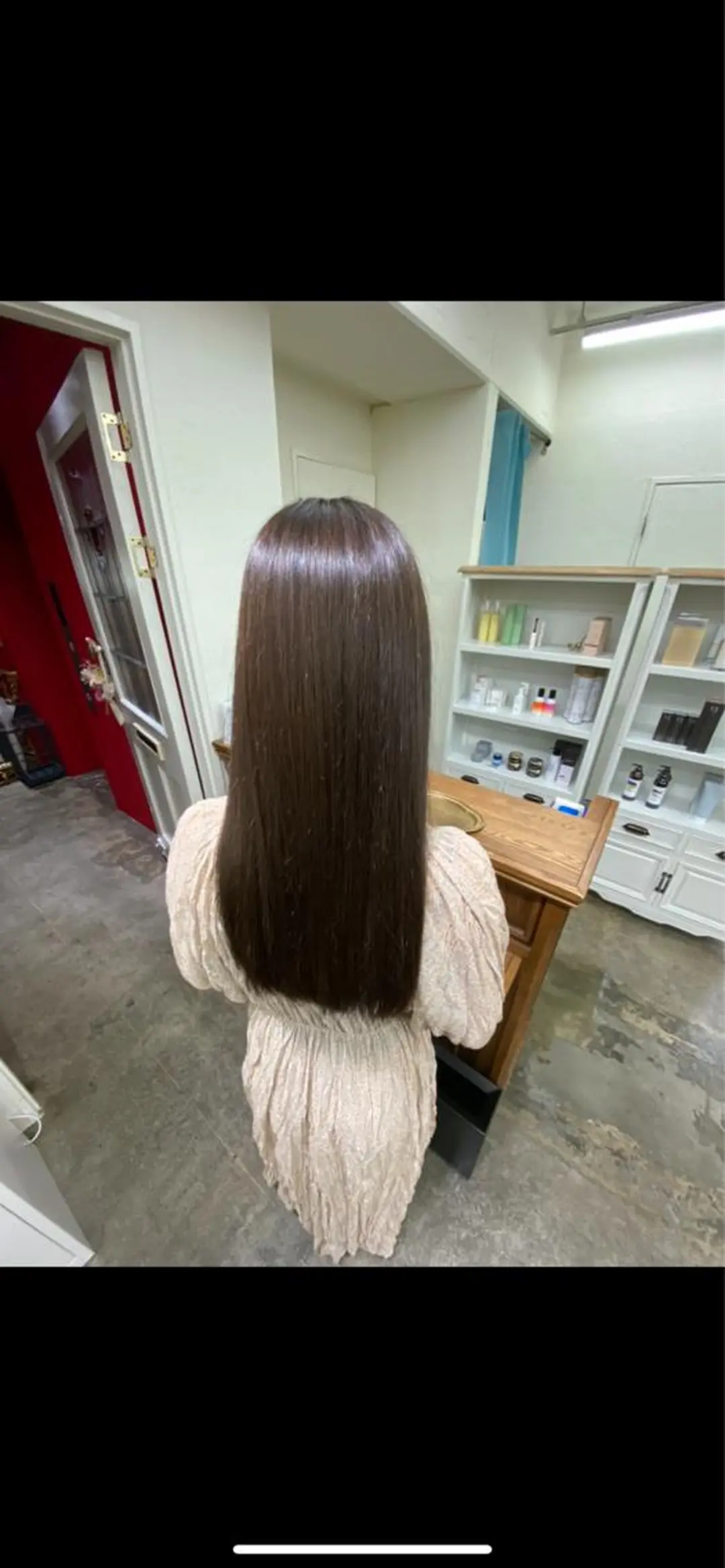 セミロング セミロングパーマ 髪質改善 トリートメント 酸性ストレート 酸熱トリートメント ウルフ/レイヤー /髪質改善　ナユタのヘアスタイル