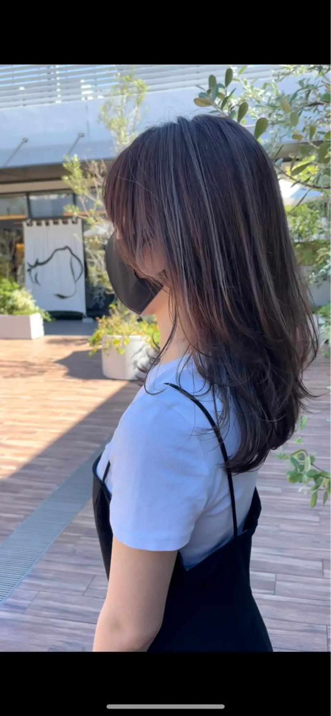 セミロング カラー ブリーチ ハイライトカラー ハイライト クドウレイ fifth渋谷のヘアスタイル