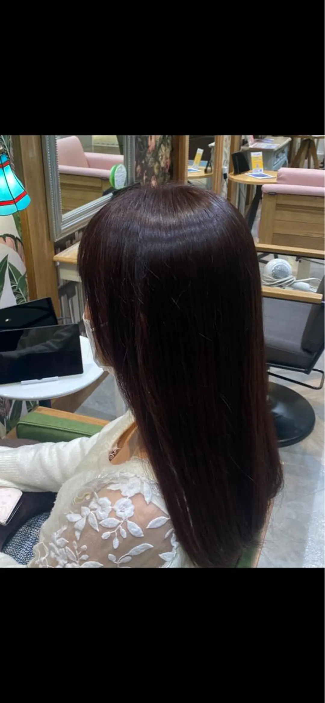 ロング カラー オノ アサヒのヘアスタイル