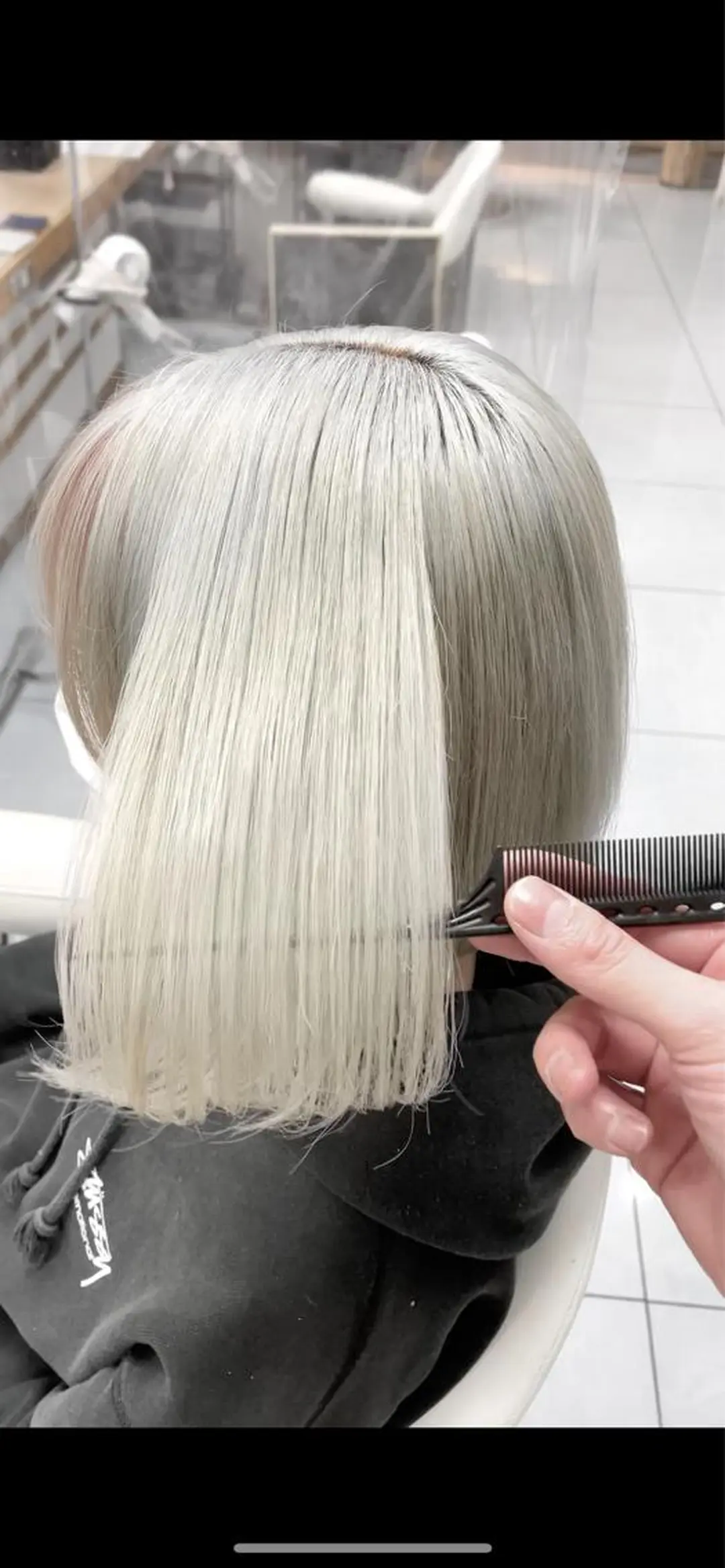 ショート カラー 縮毛/レイヤー 韓国/橋口のヘアスタイル