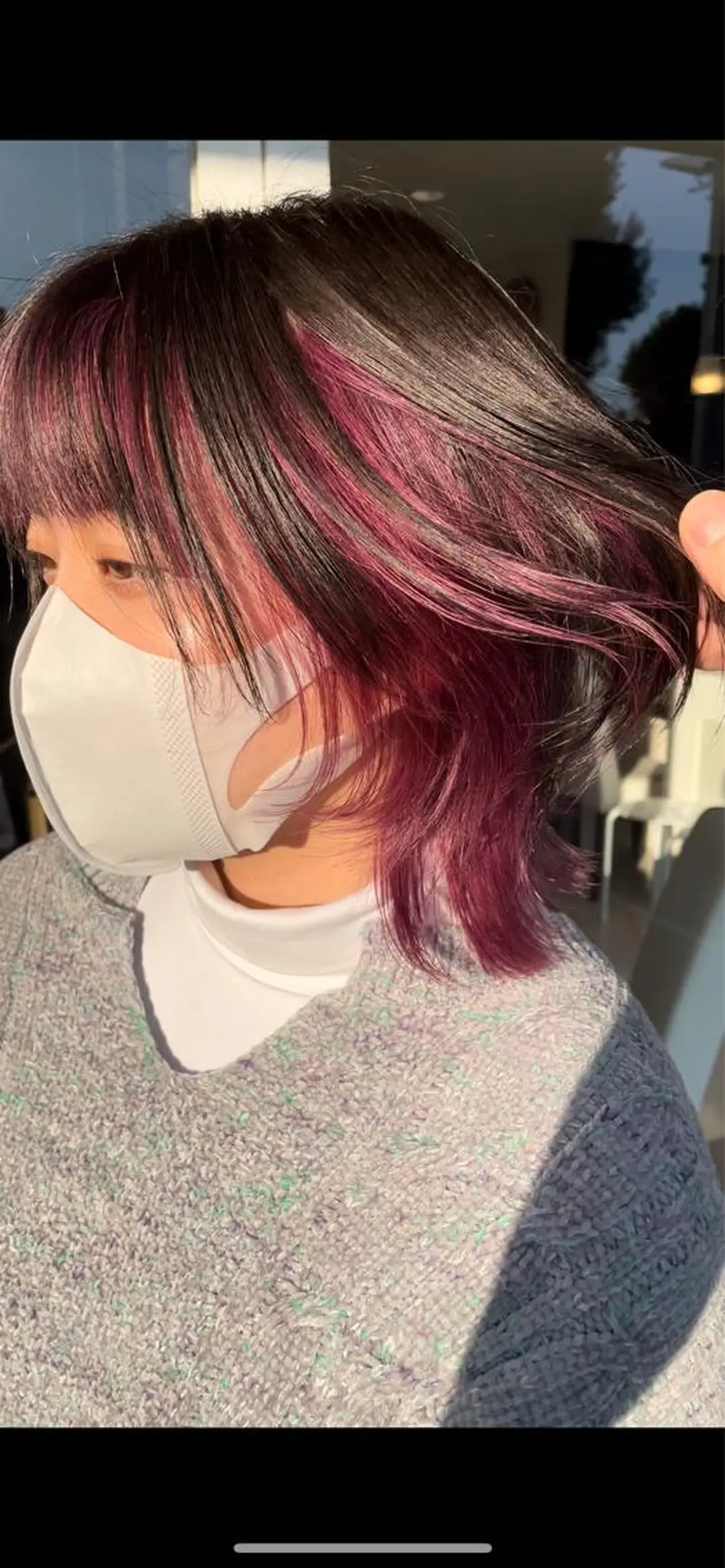 ミディアム ウルフカット 武田 清久のヘアスタイル