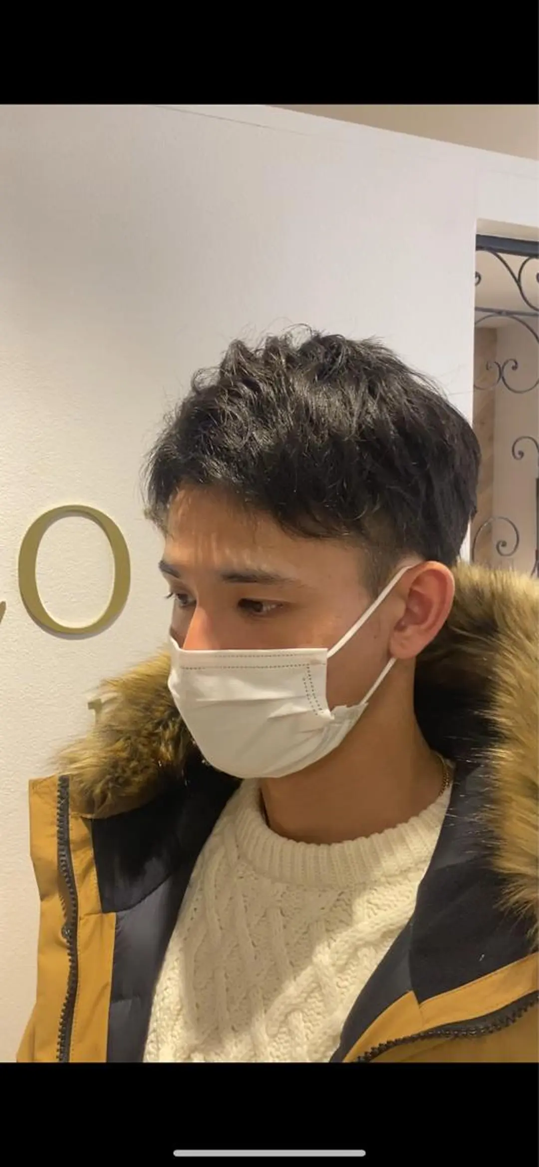 ショート カラー パーマ ヘアアレンジ メンズ ハイトーン&透明感 カラー☘️片山優陽のヘアスタイル